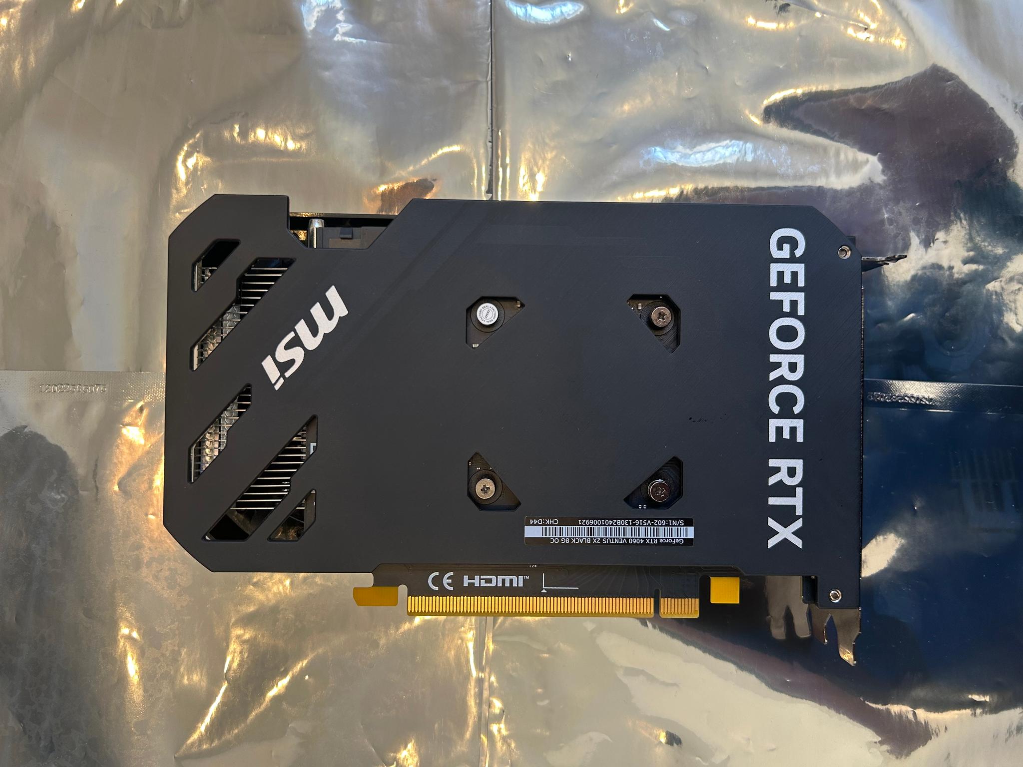 The MSI GeForce RTX 4060 Ti VENTUS 2X BLACK OC
