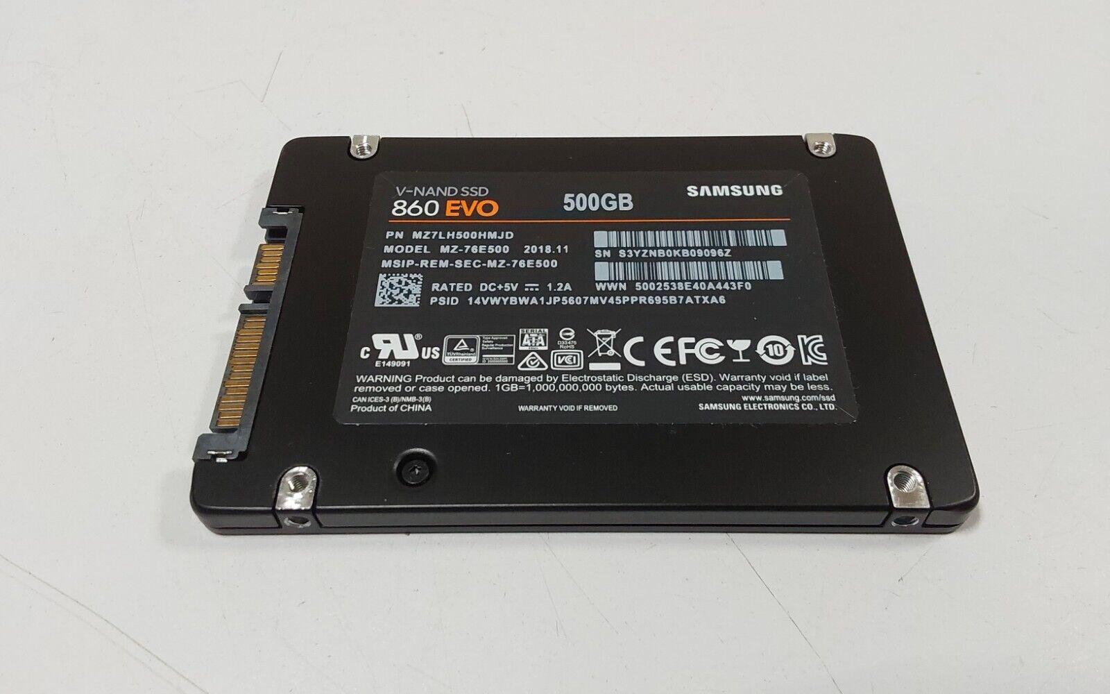 Samsung 860 Evo 500GB 2.5" SSD