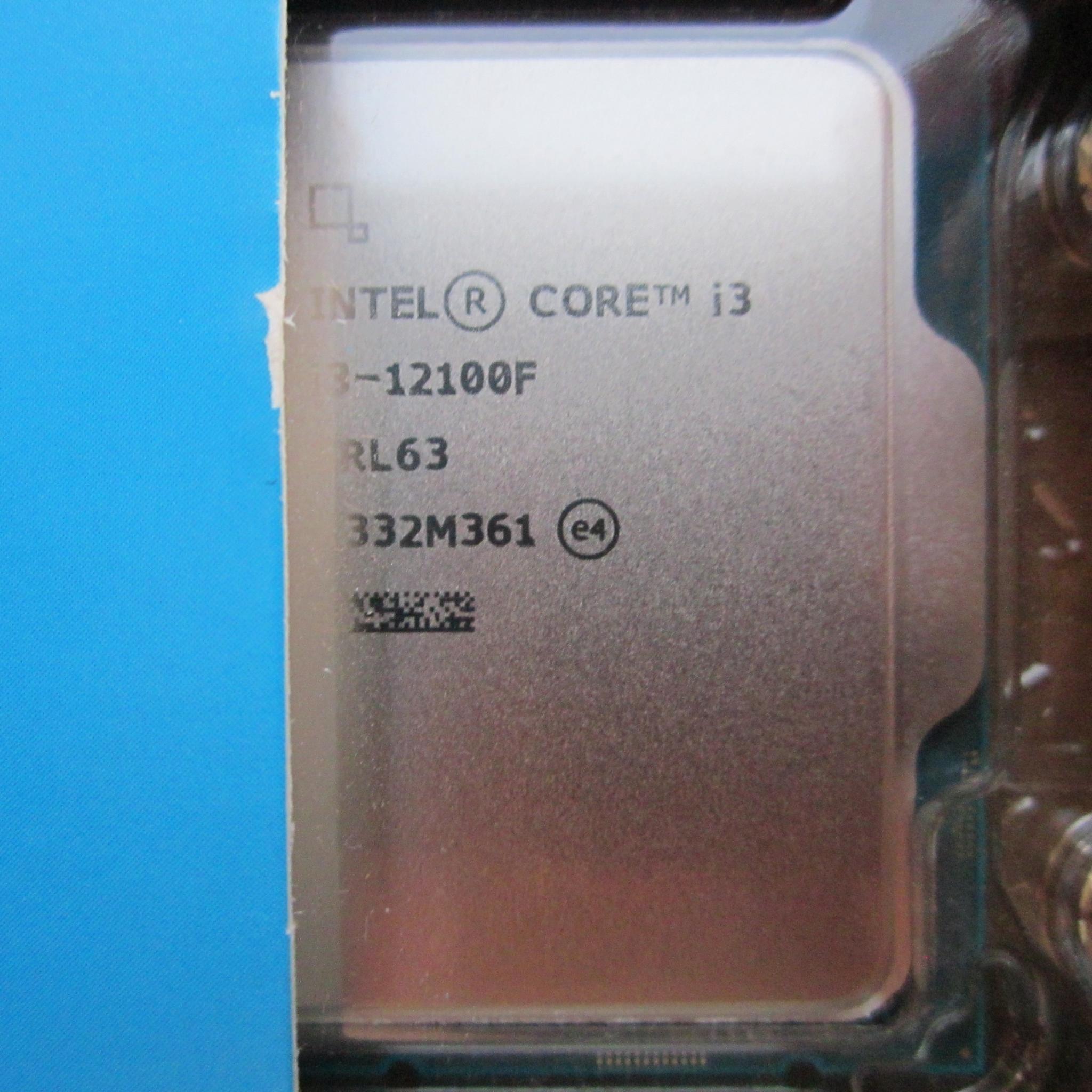 NEW! Intel Core i3-12100F CPU Processor 3.3/4.3 GHz Quad Core LGA1700