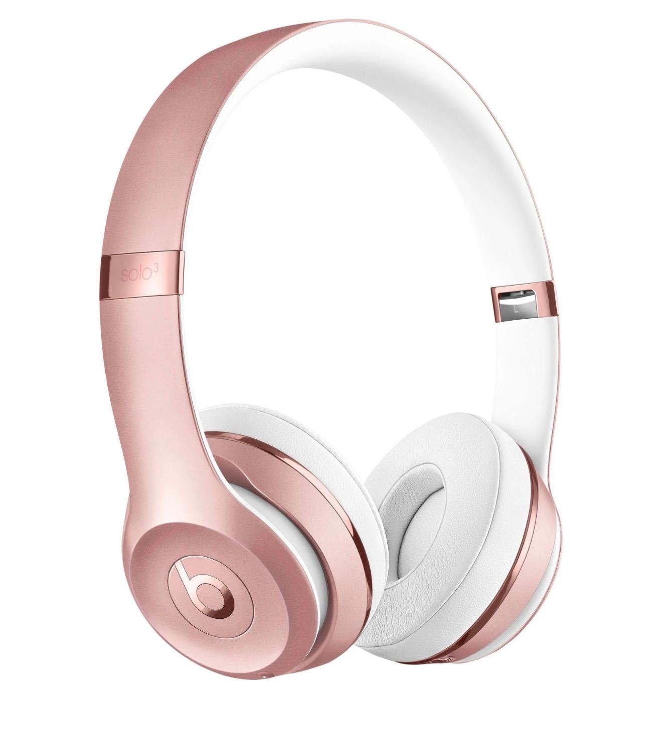 Beats Solo3 Wireless Headphones – Rose Gold, On-Ear Bluetooth Headphones