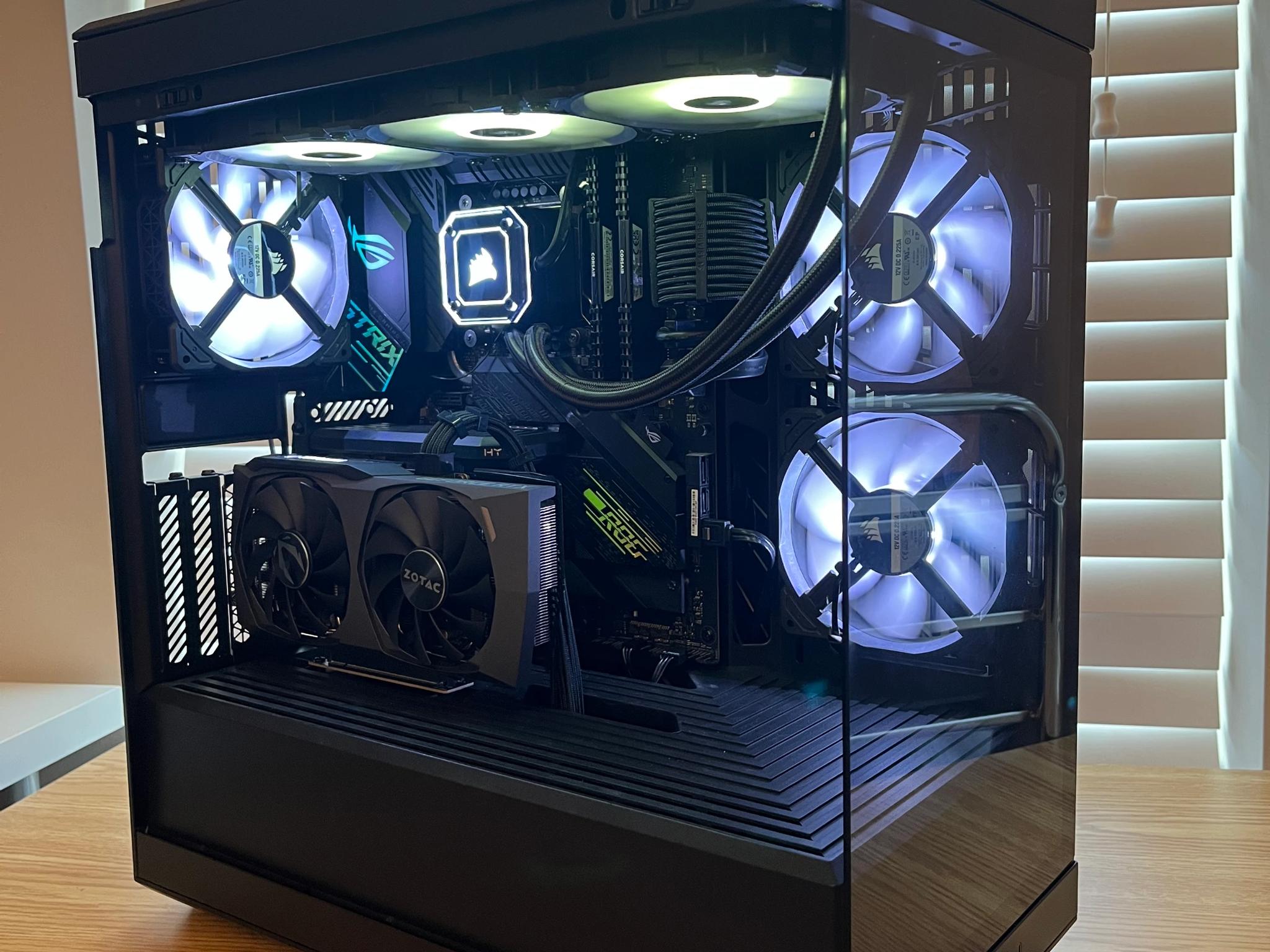 🔥⚫Black RGB Gaming PC | i7-10700K | RTX 3060TI | 32GB DDR4 | Wifi & BT⚫🔥