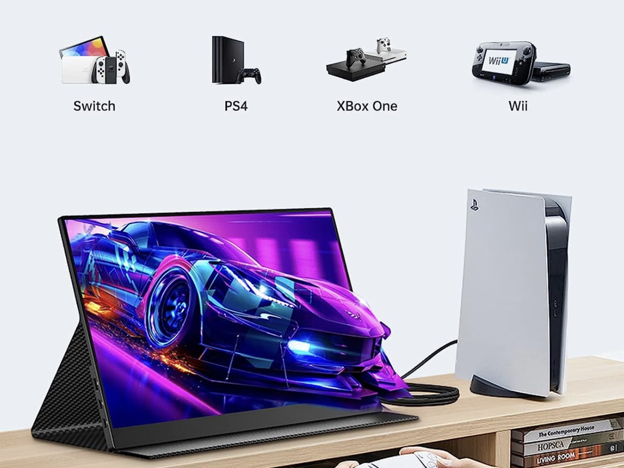 2.5K Portable Monitor, 16" 2520x1680 QHD USB-C HDMI