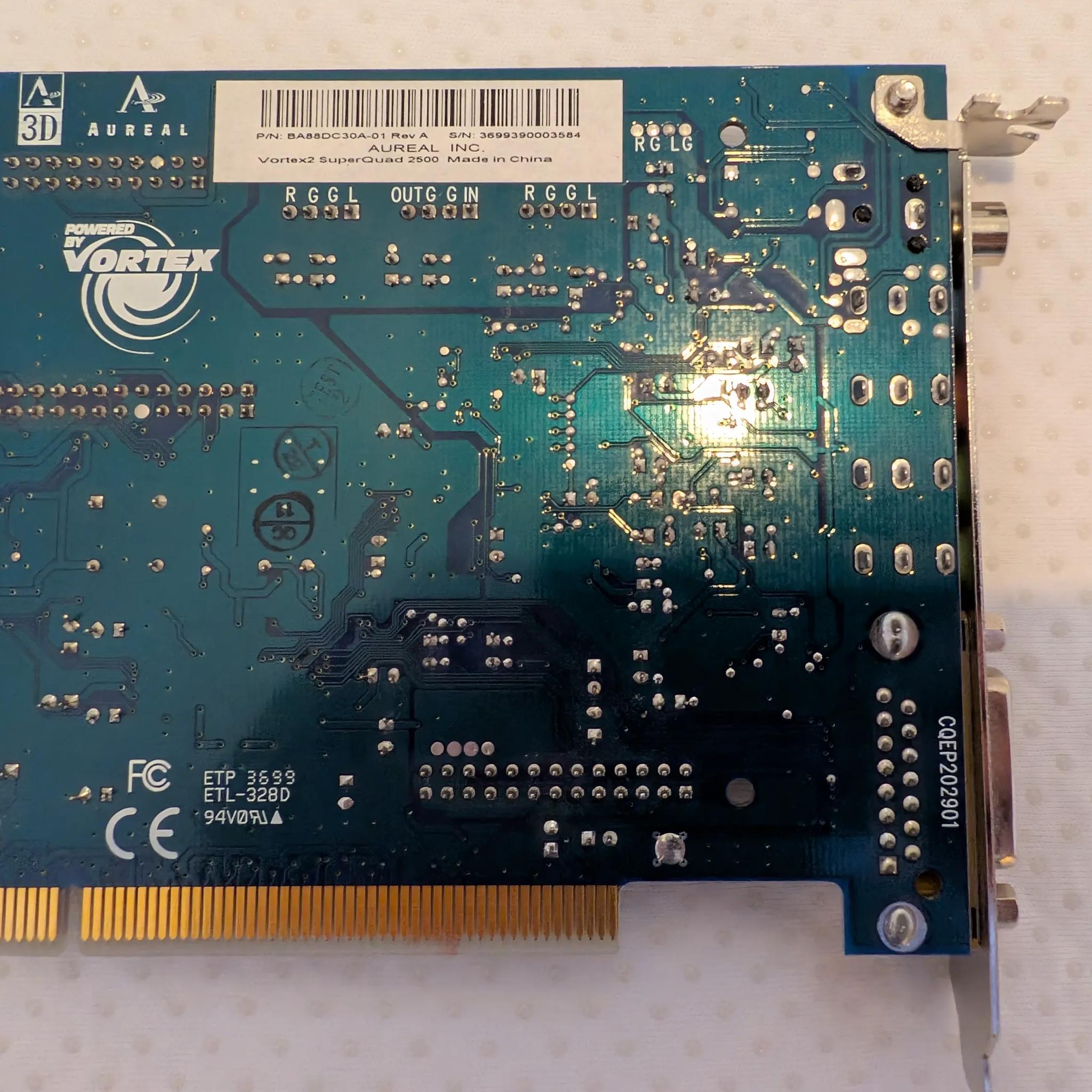Aureal Vortex 2 2500 PCI sound card