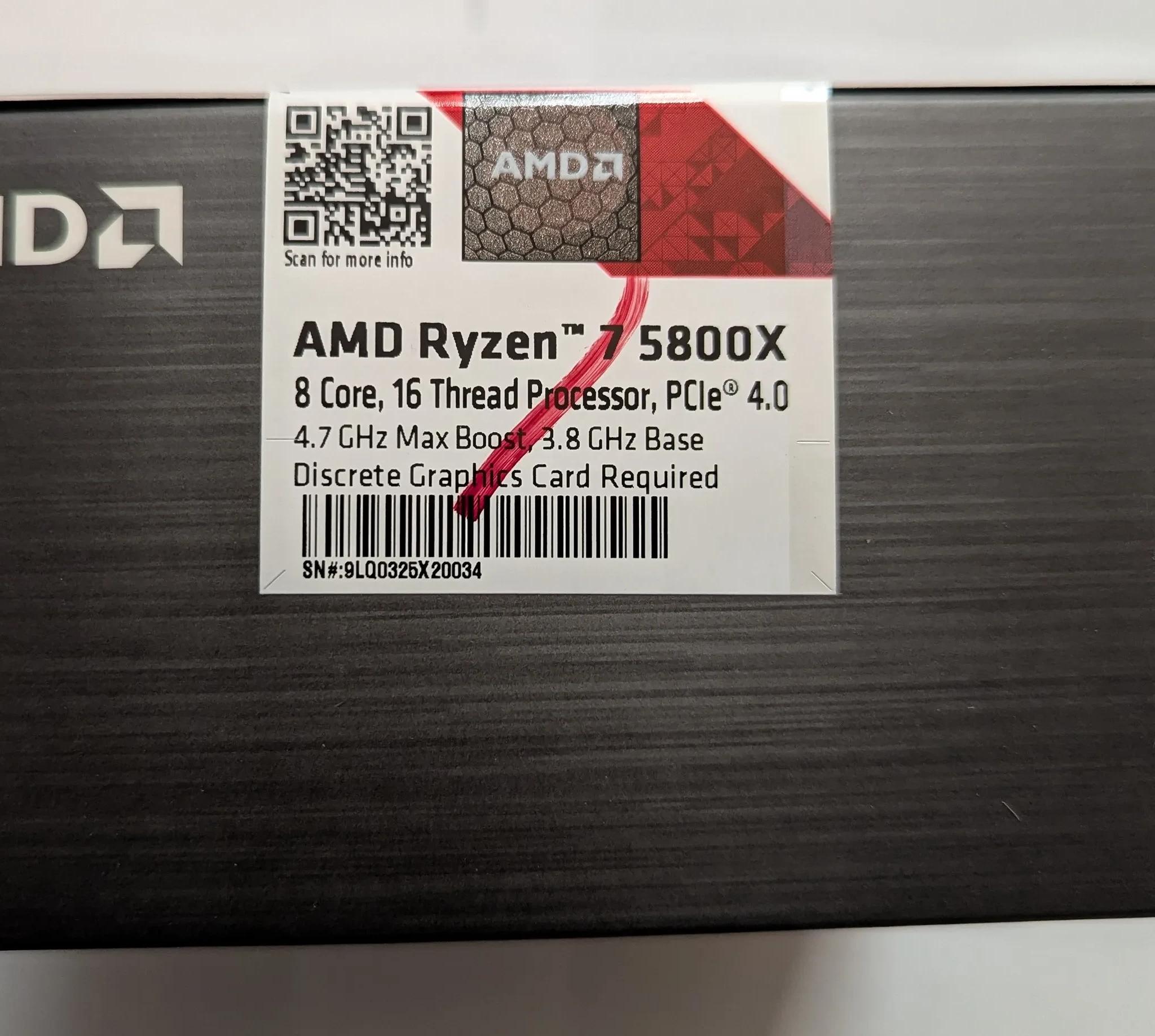 AMD Ryzen 7 5800X AM4 8-Core Processor BNIB + G.SKILL TridentZ RGB 64GB (2 x 32GB) DDR4 3600Mhz