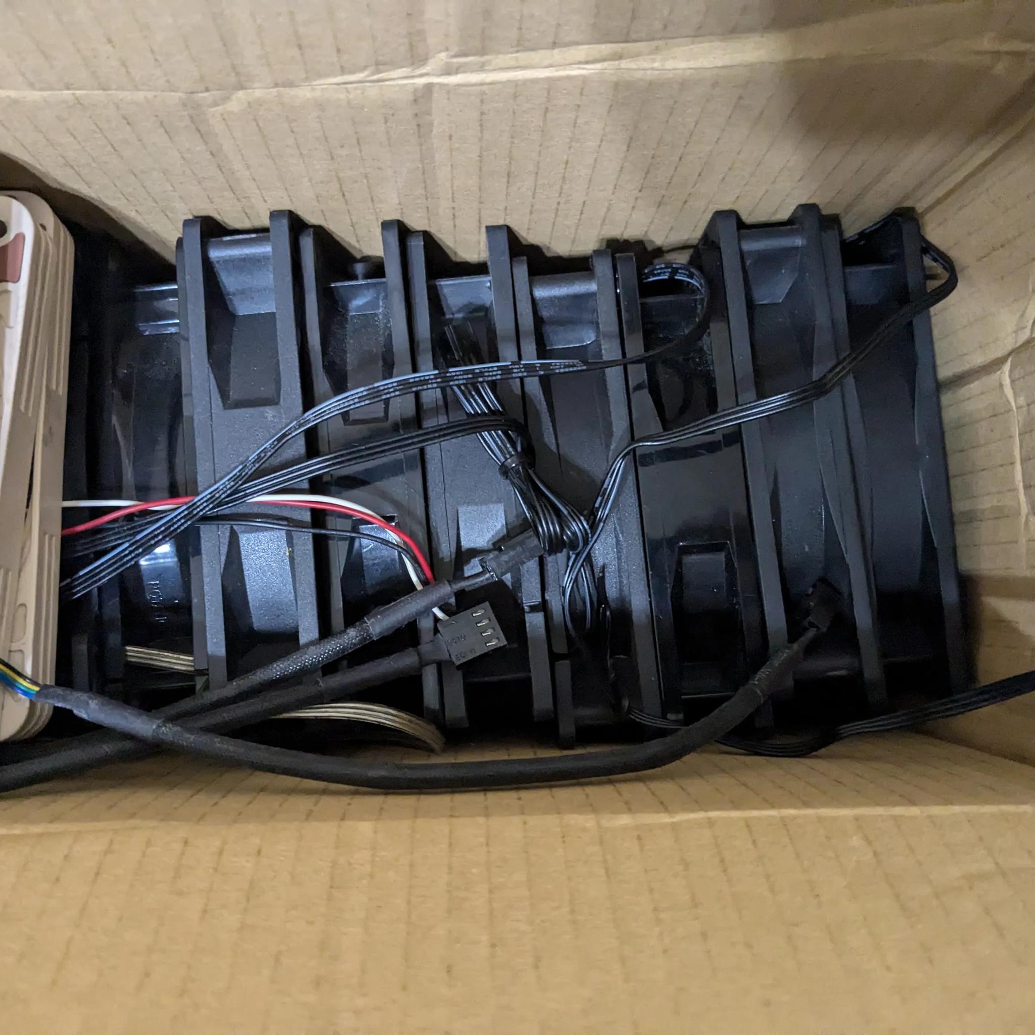 30+ 120mm PC fans (mixed brands, models, connections)