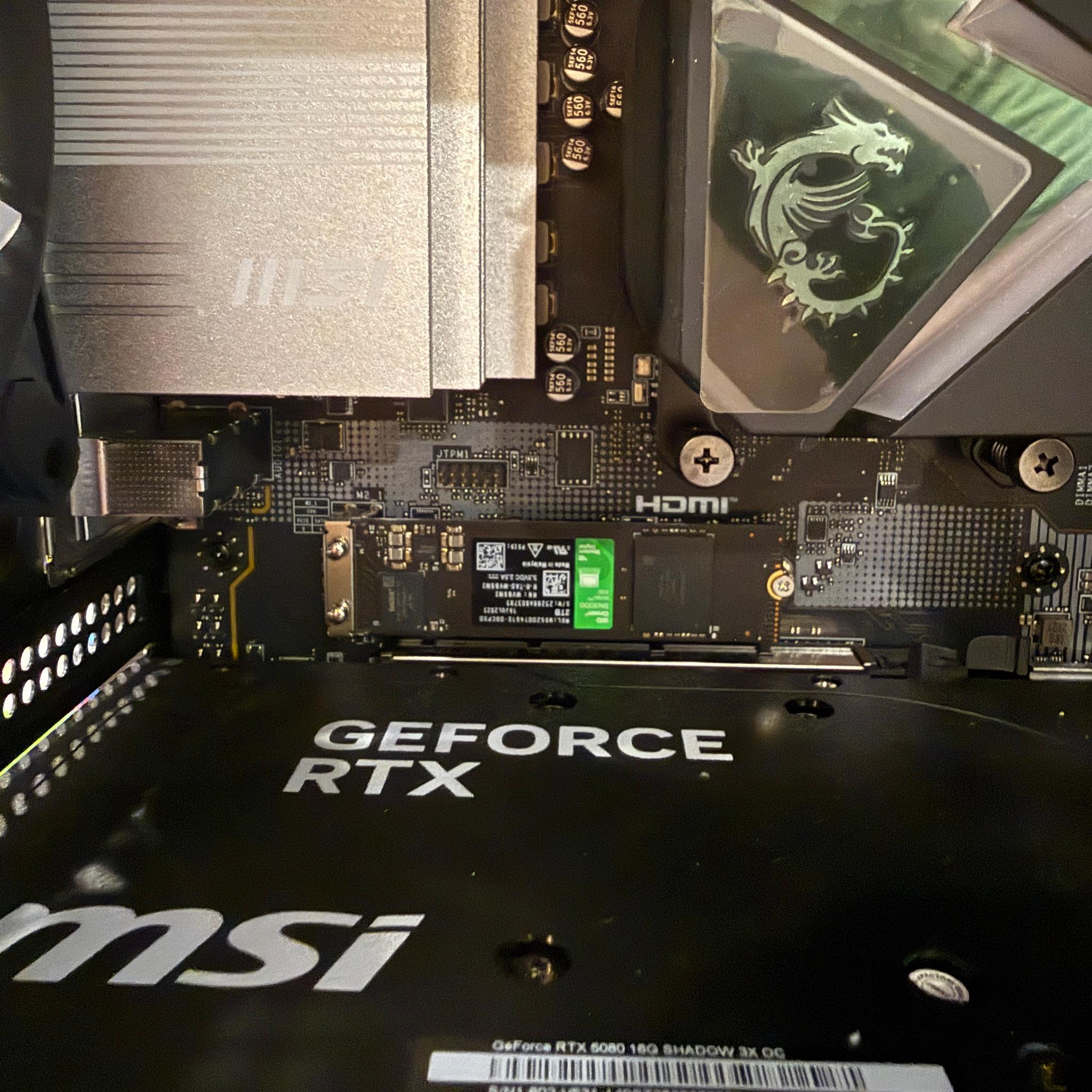 MSI Aegis Gaming Desktop - AMD Ryzen 9 9900X - GeForce RTX 5080 - Windows 11 Home - 32GB RAM - 2TB S