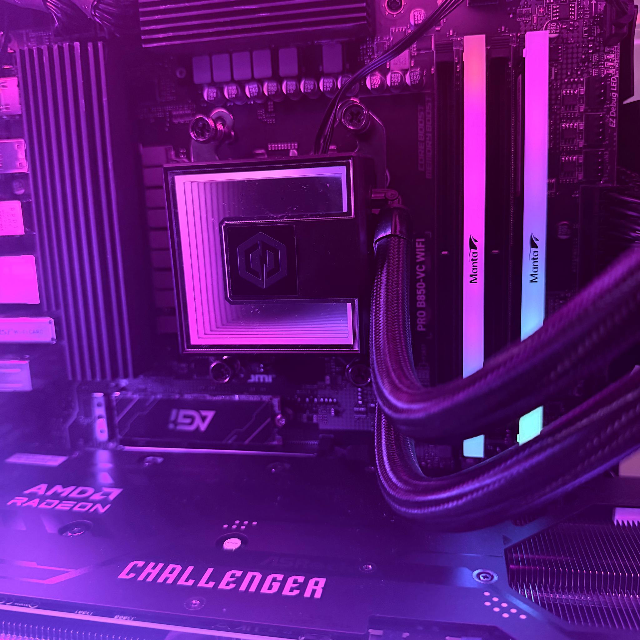 🩶🐍"Silver Serpent"🐍🩶| 1440p/4k Gaming | RX 9070XT | Ryzen 7 7800x3d | 32gb DDR5 | 2tb SSD | WiFi
