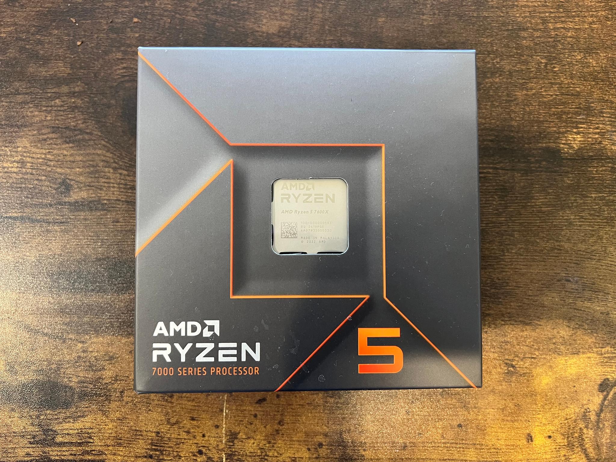 Ryzen 5 7600X 6 Cores, 12 Threads 4.7 GHz CPU