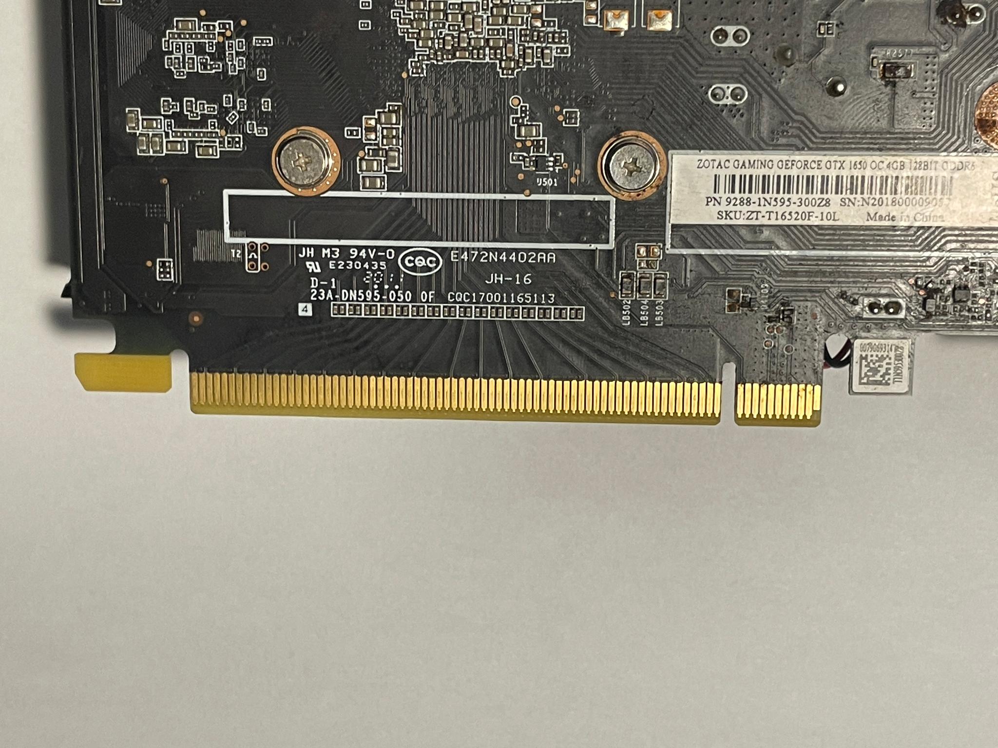 Zotac GTX 1650 OC