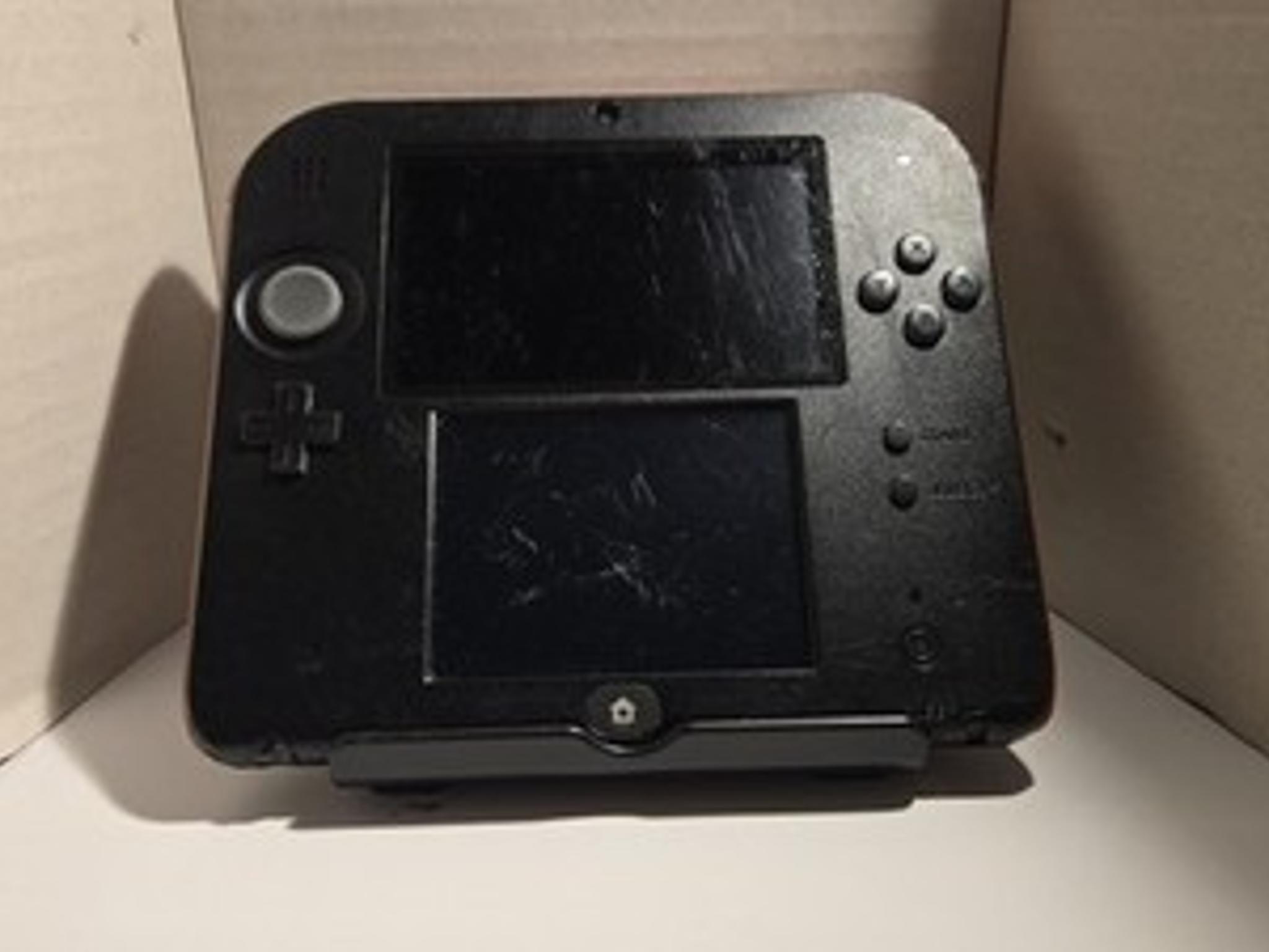 CUSTOM USED Nintendo 2DS Black/Red Handheld Console, Yo-Kai Watch Edition