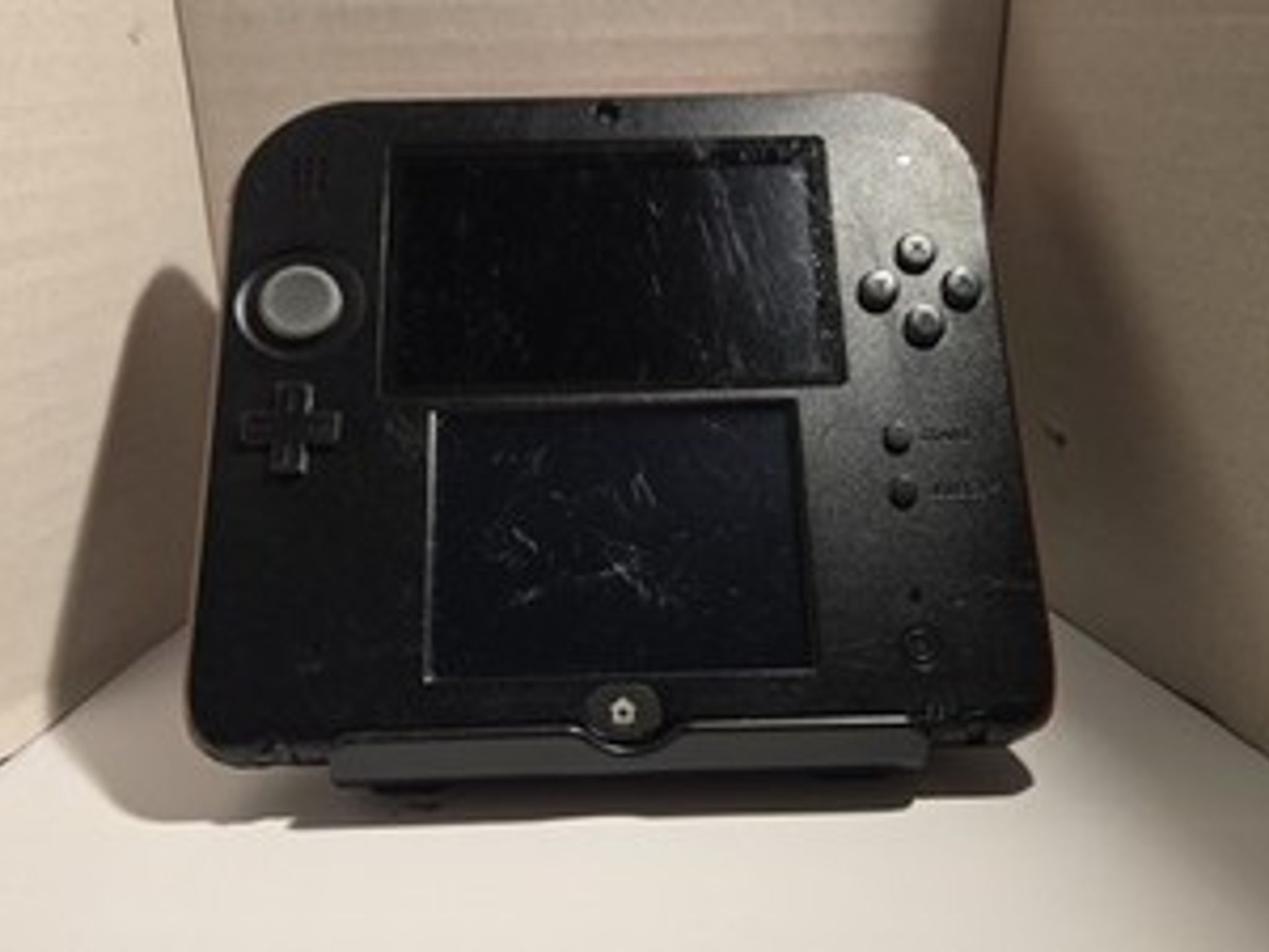 CUSTOM USED Nintendo 2DS Black/Red Handheld Console, Yo-Kai Watch Edition