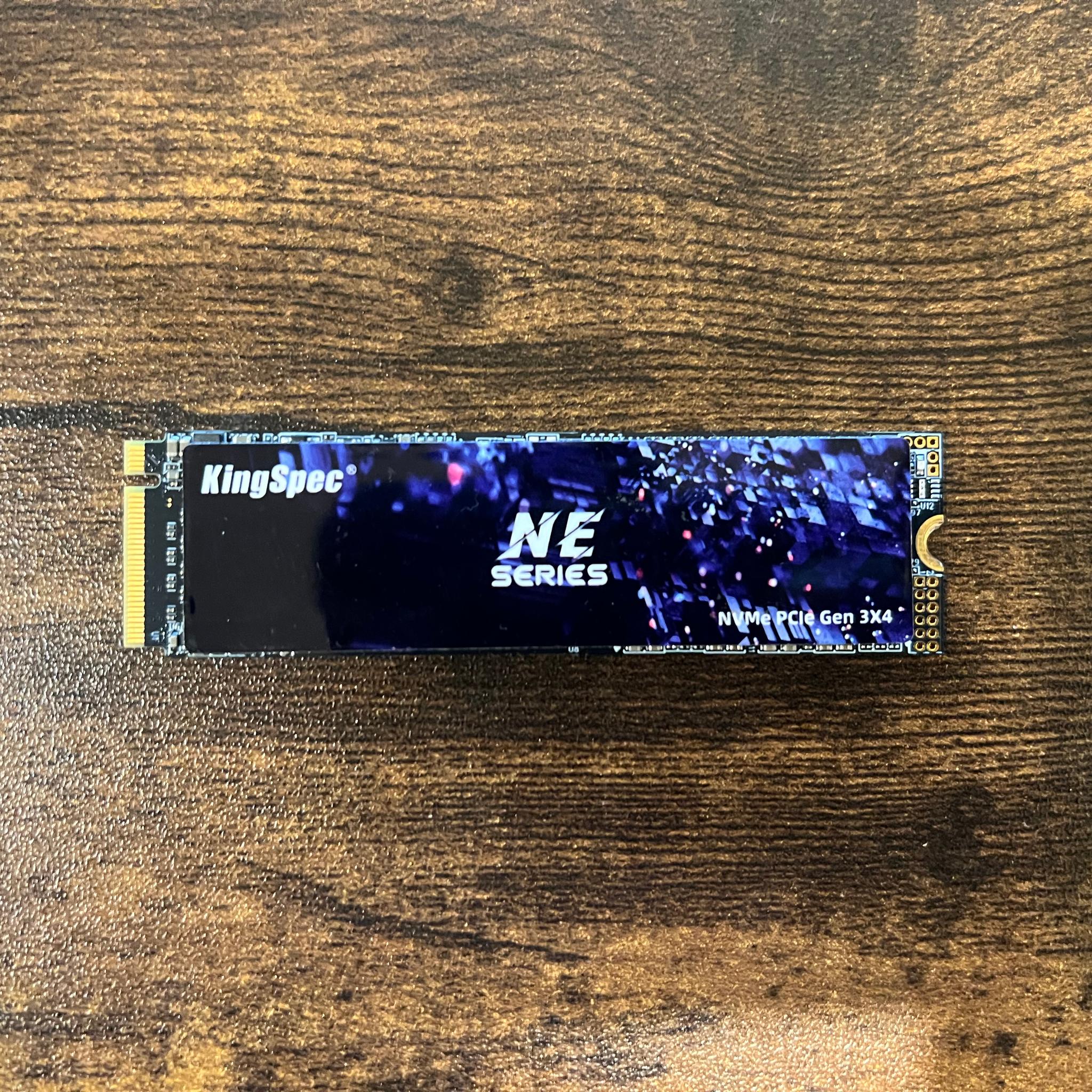 256GB PCIe Gen 3.0x4.0 M.2 NVMe SSD KingSpec NE Series - 100% Health