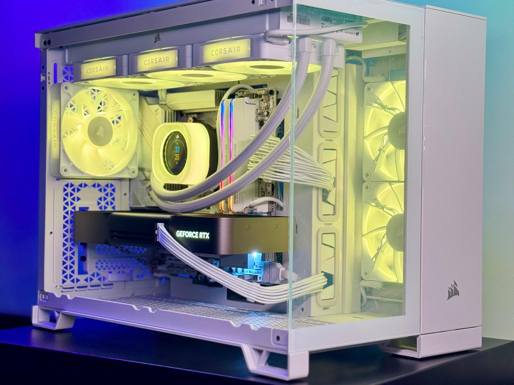 Almost Heaven III 🪽🪽 🪽 5080 FE ☀️ 9800X3D 🌙 32GB RAM DDR5 6000 CL28 ✨ 2TB SSD 📖 White Build
