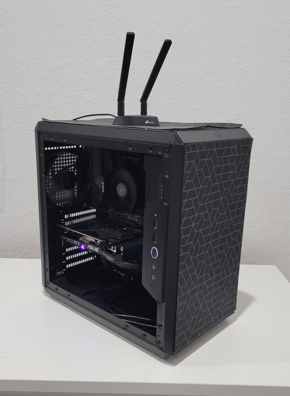 Prebuilt AMD Ryzen 5 5500 / RTX 3060 Gaming PC – 16GB RAM, 500GB NVMe, RGB Keyboard + Mouse