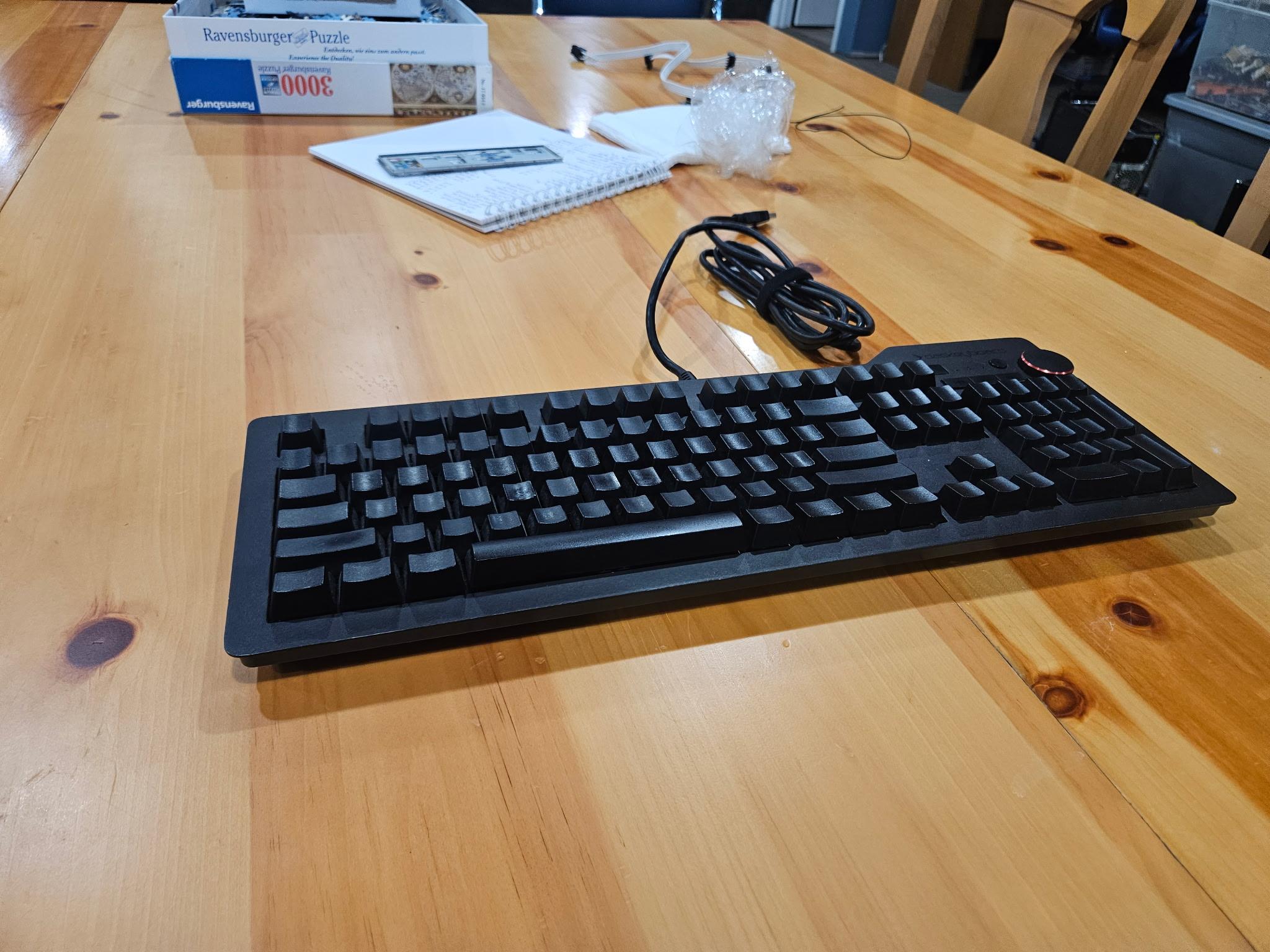 Das Keyboard 4 Ultimate mechanical keyboard.