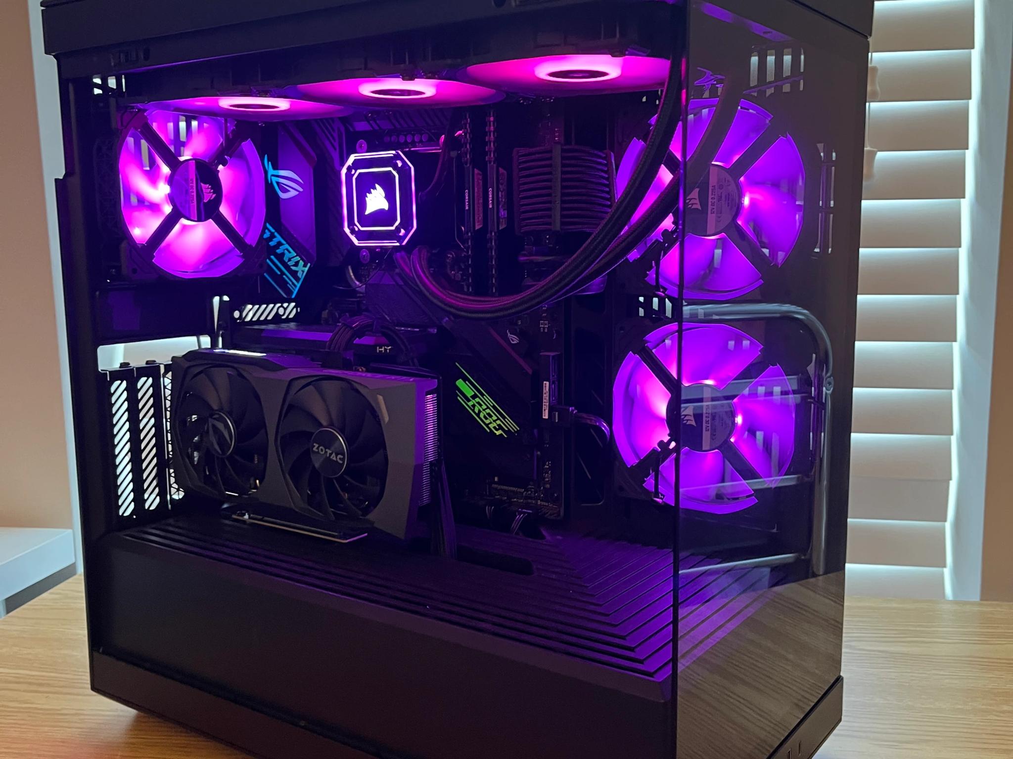 🔥⚫Black RGB Gaming PC | i7-10700K | RTX 3060TI | 32GB DDR4 | Wifi & BT⚫🔥