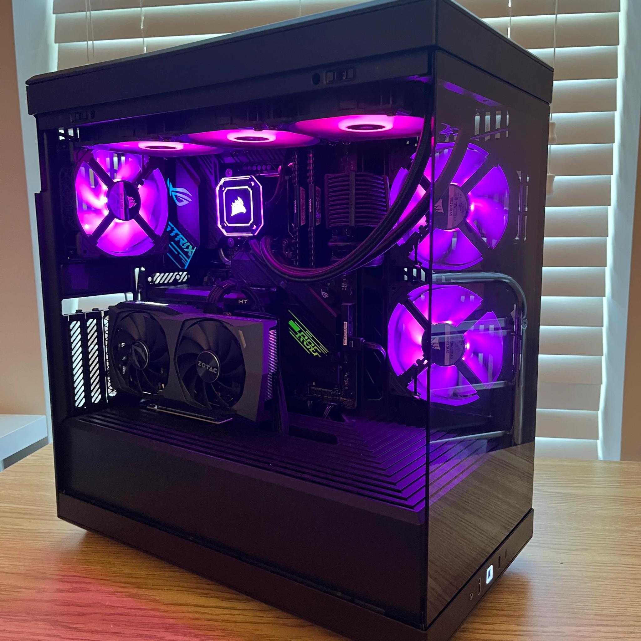 🔥⚫Black RGB Gaming PC | i7-10700K | RTX 3060TI | 32GB DDR4 | Wifi & BT⚫🔥