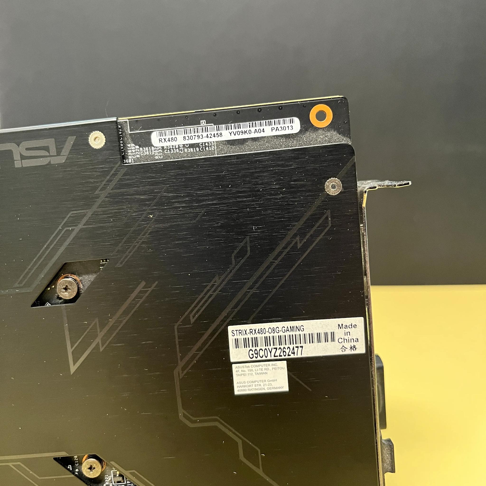 ROG STRIX RX480 OC 8G GAMING