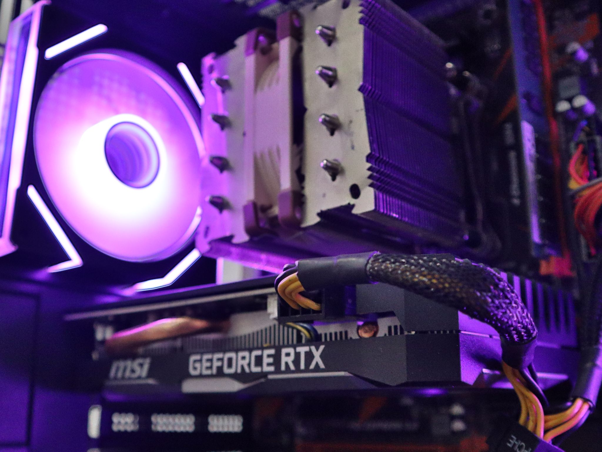Gaming PC - RTX 2060, E5-1650 V4, 32GB DDR4, WIFI, BLUETOOTH, ARGB, BLACK, 128GB NVME SSD, 1TB HDD.