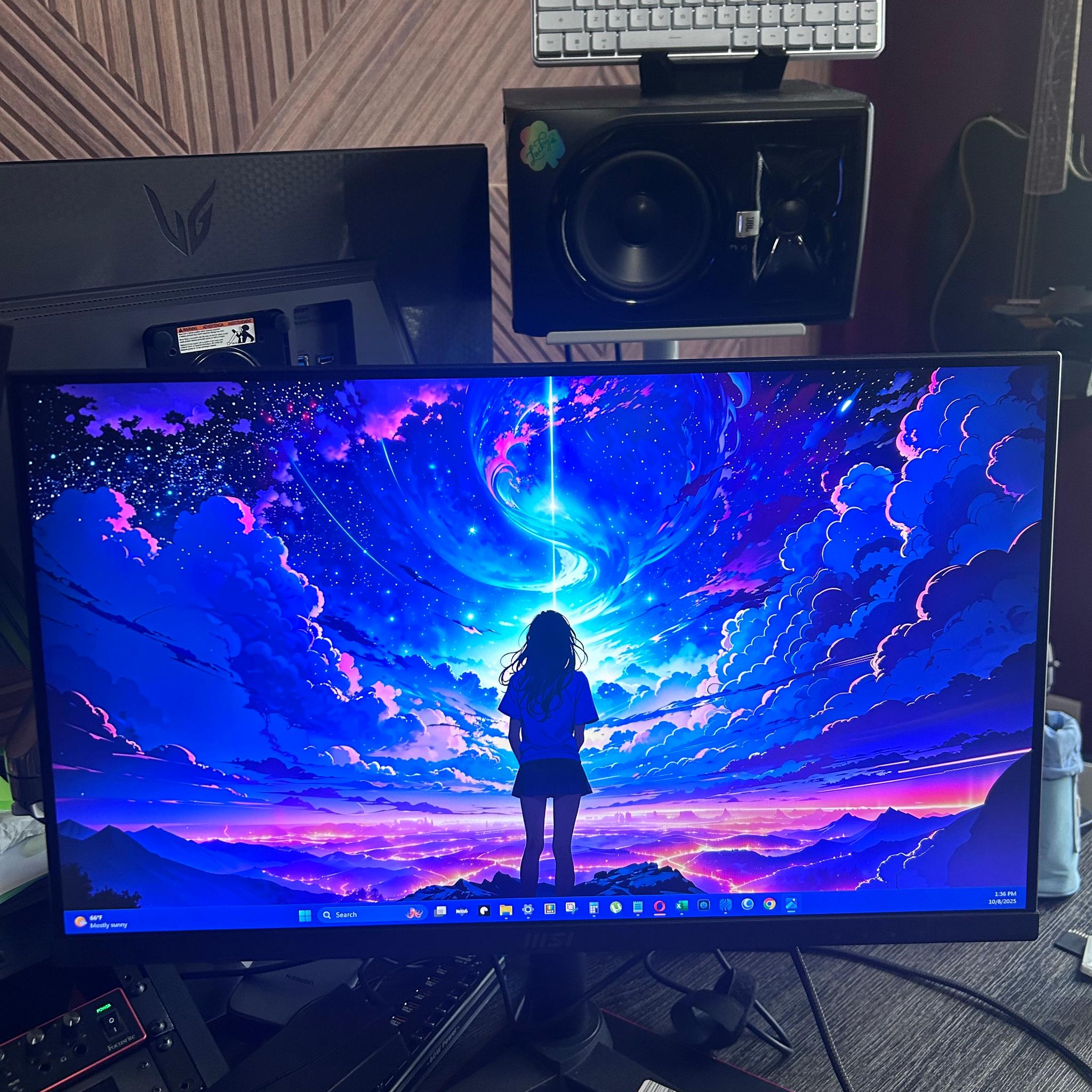MSI 24” IPS FHD (1920 x 1080) Non-Glare with Super Narrow Bezel 100HZ 1ms 16:9