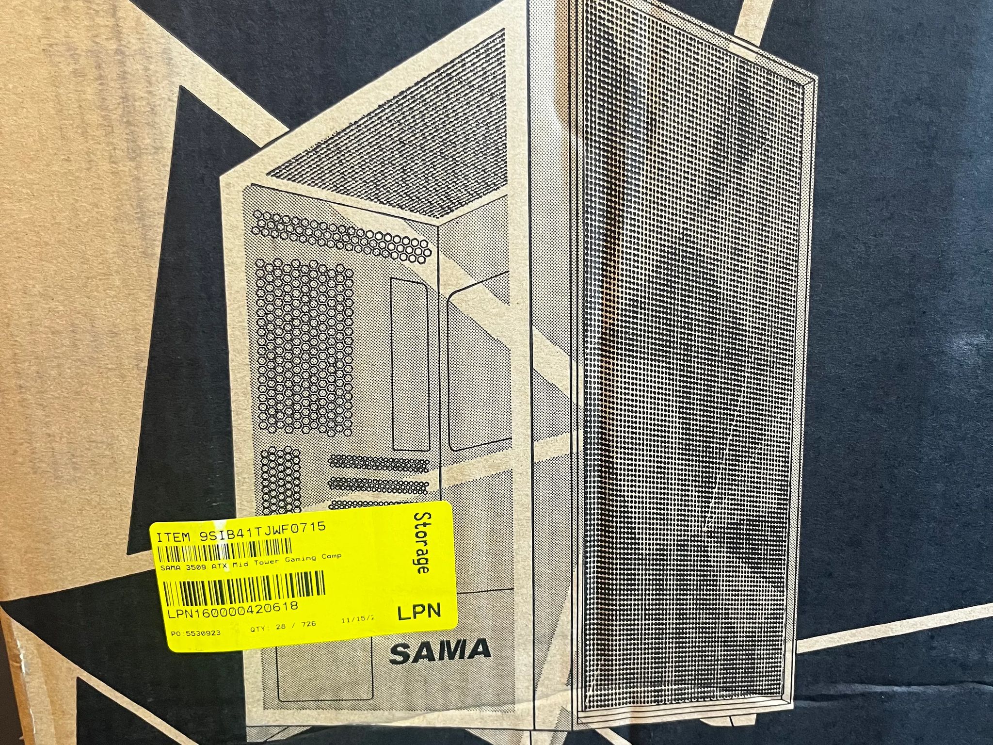 White SAMA 3509 ATX Mid Tower Case