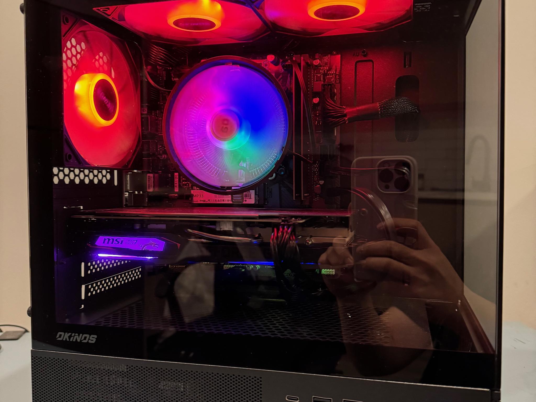 Intel 13th i3-13100f with GTX1660 PC built 16GB RAM 500GB NVME SSD w/2TB HDD