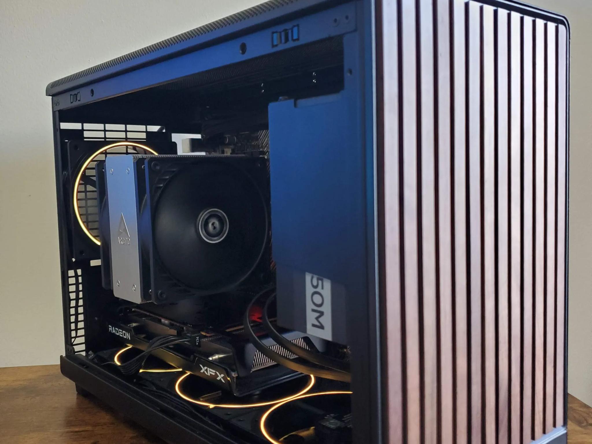 Lian Li A3 Wood Gaming PC | Ryzen 5 5500 | RX 6600 | 16GB DDR4 RAM| 1 TB NVME | Wifi