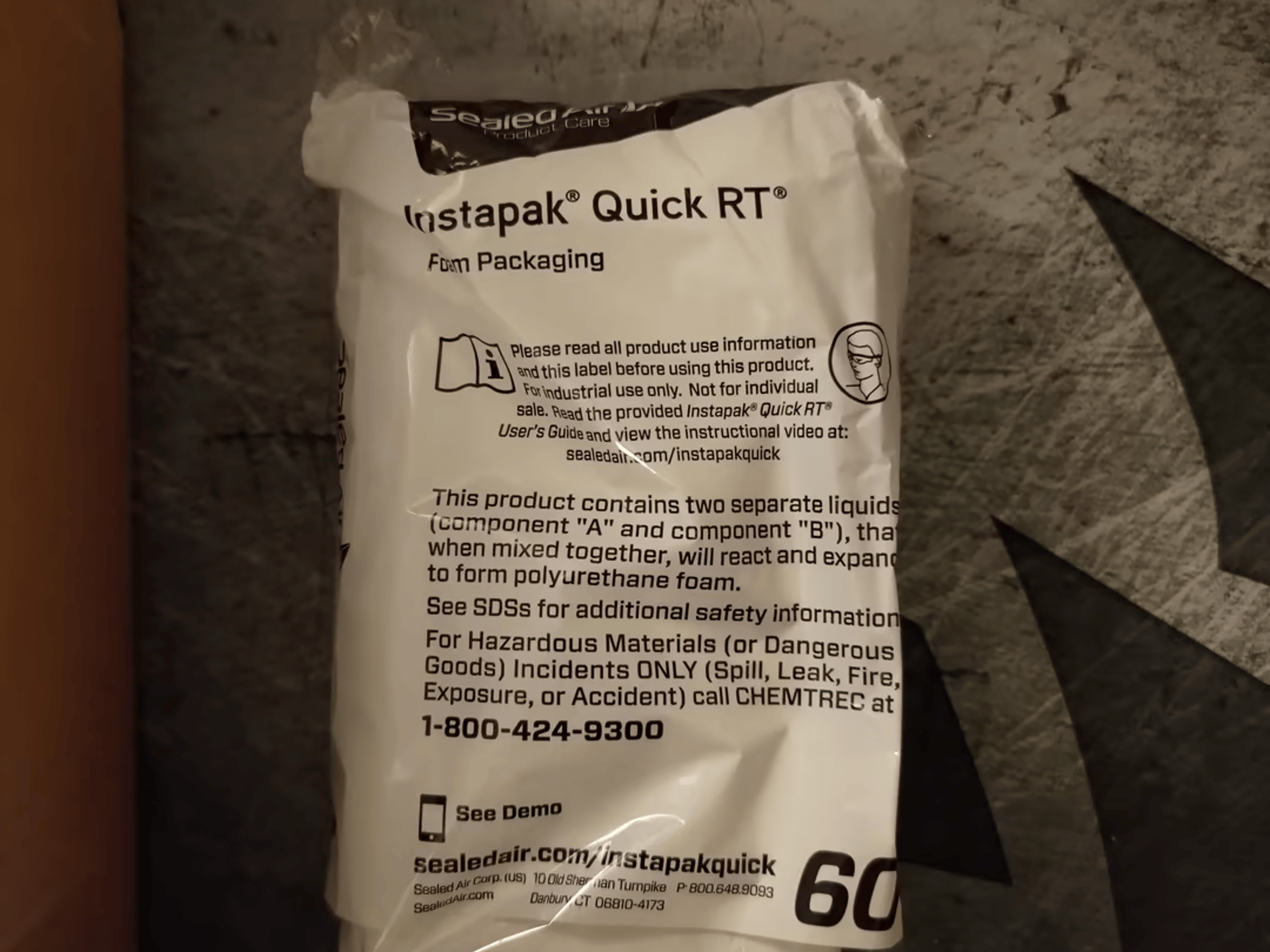 Instapak Quick RT 10 for 8"x8"x8" Box