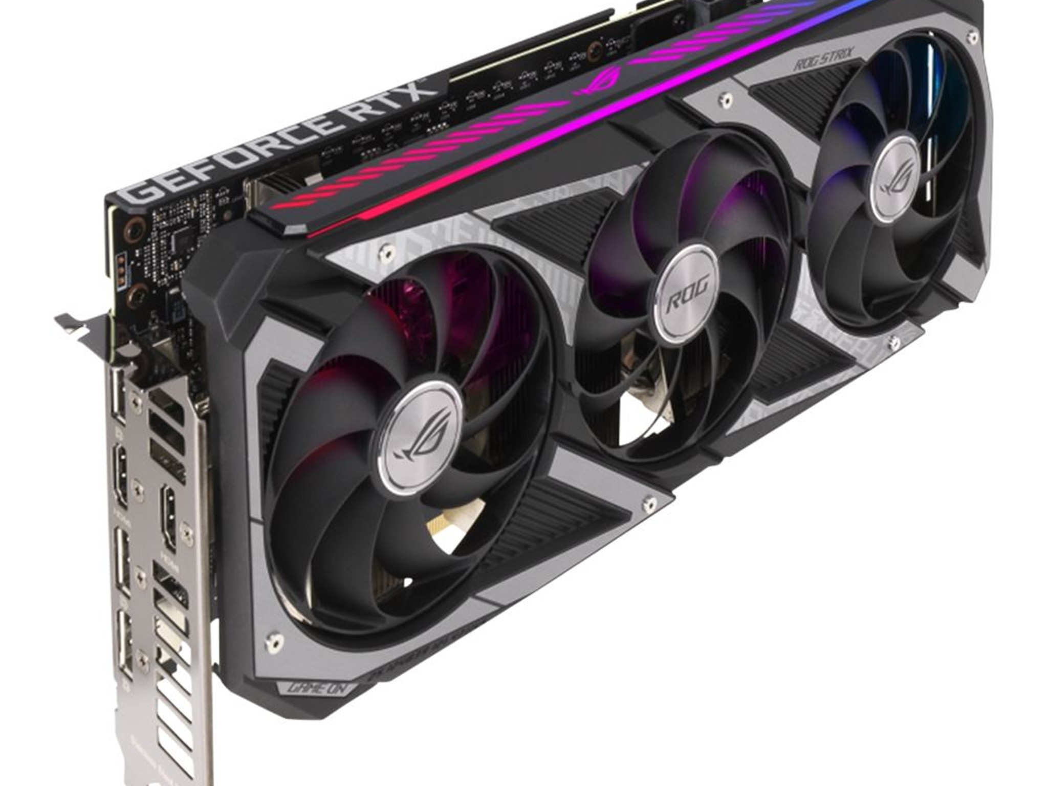 ASUS NVIDIA GeForce RTX 3060 ROG Strix V2 Overclocked Triple-Fan 12GB GDDR6 PCIe 4.0 Graphics Card