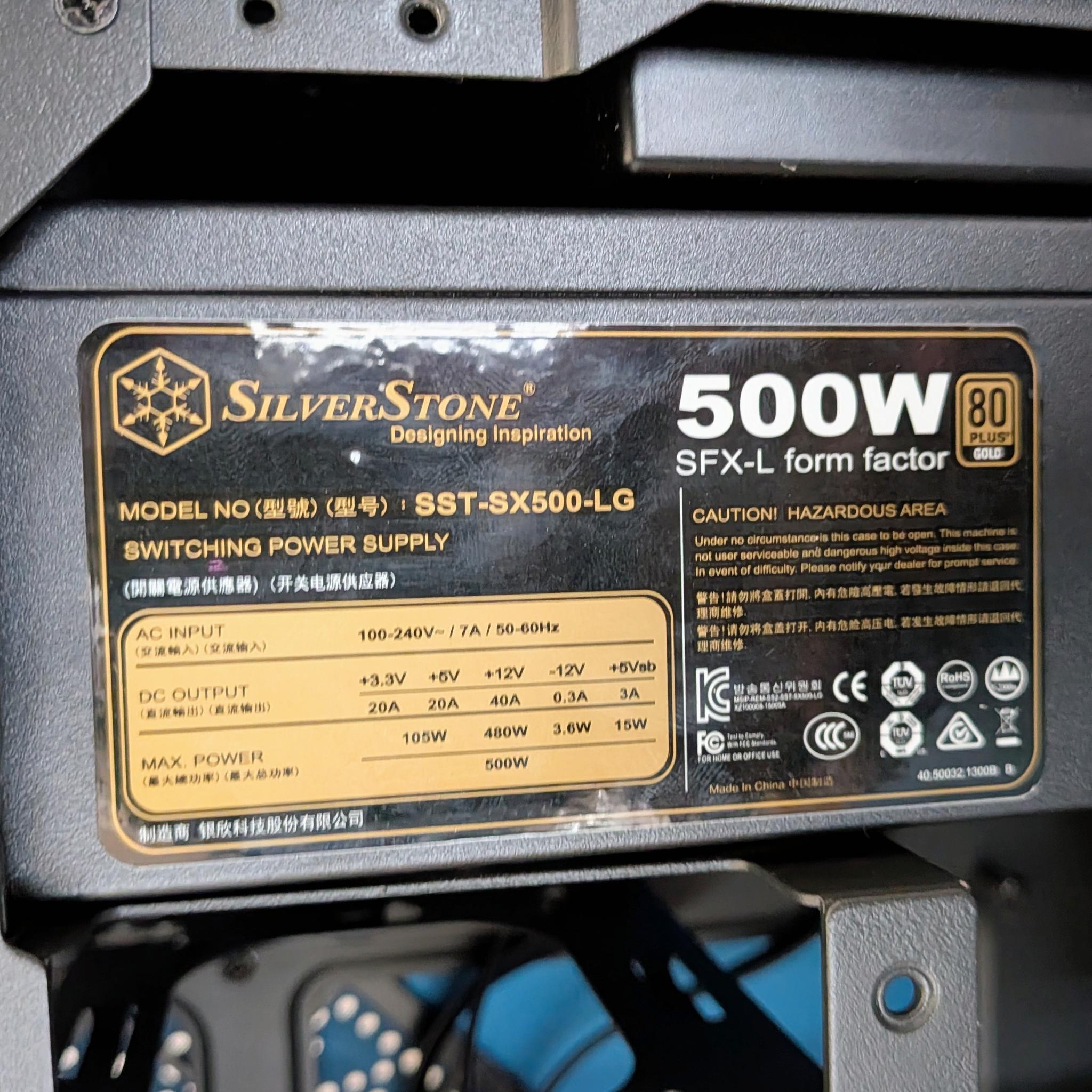 Fractal Design Era V1 + Silverstone 500W SFX Power Supply