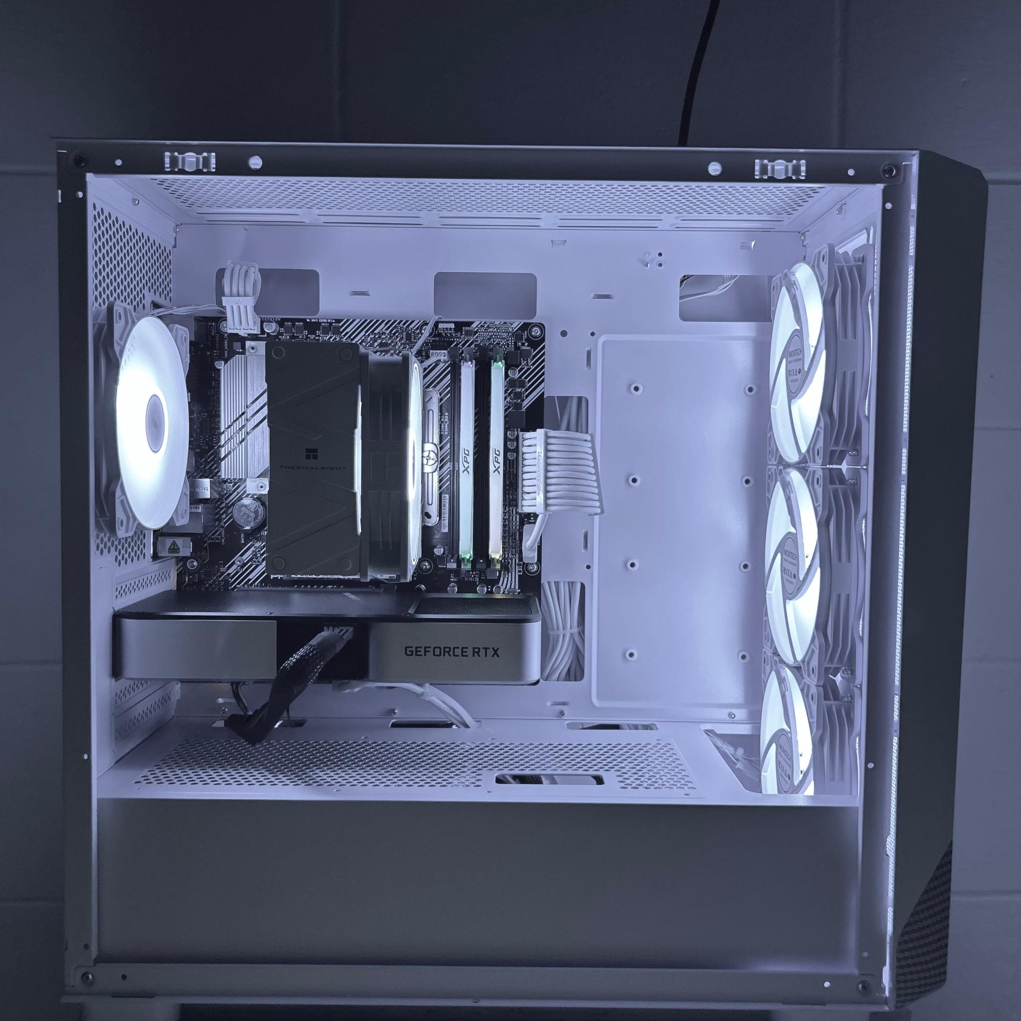 CLEAN Whiteout 1080p Gaming PC | RTX 3060 Ti | Ryzen 5 5500 | 16GB RAM | 1TB NVME SSD