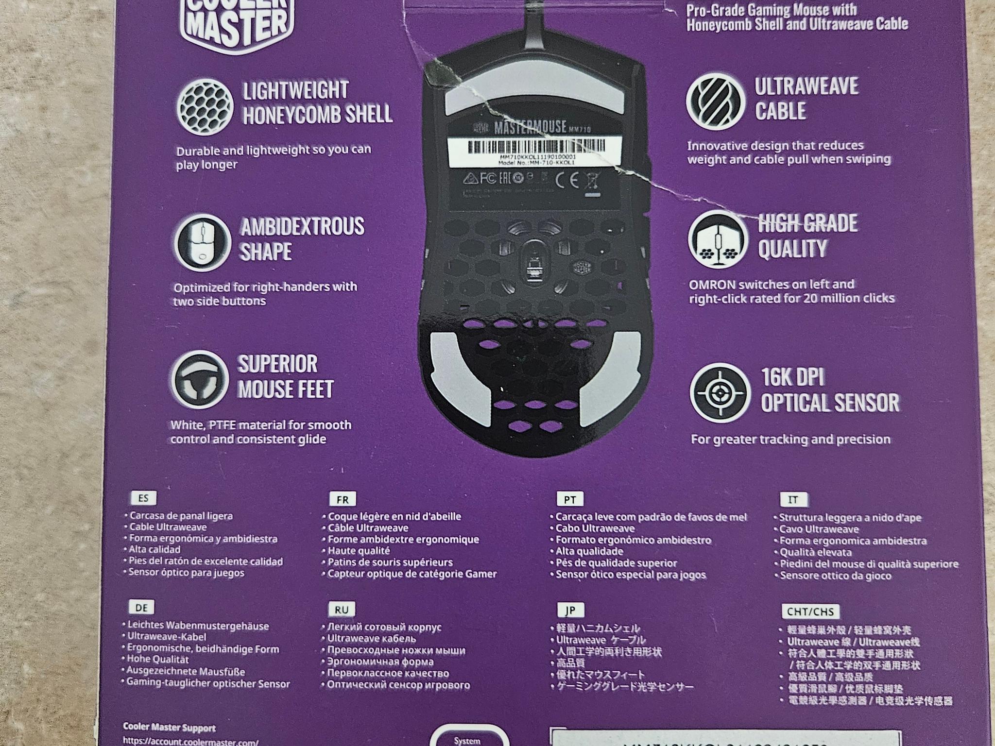 Cooler Master MM710 Lightweight Gaming Mouse