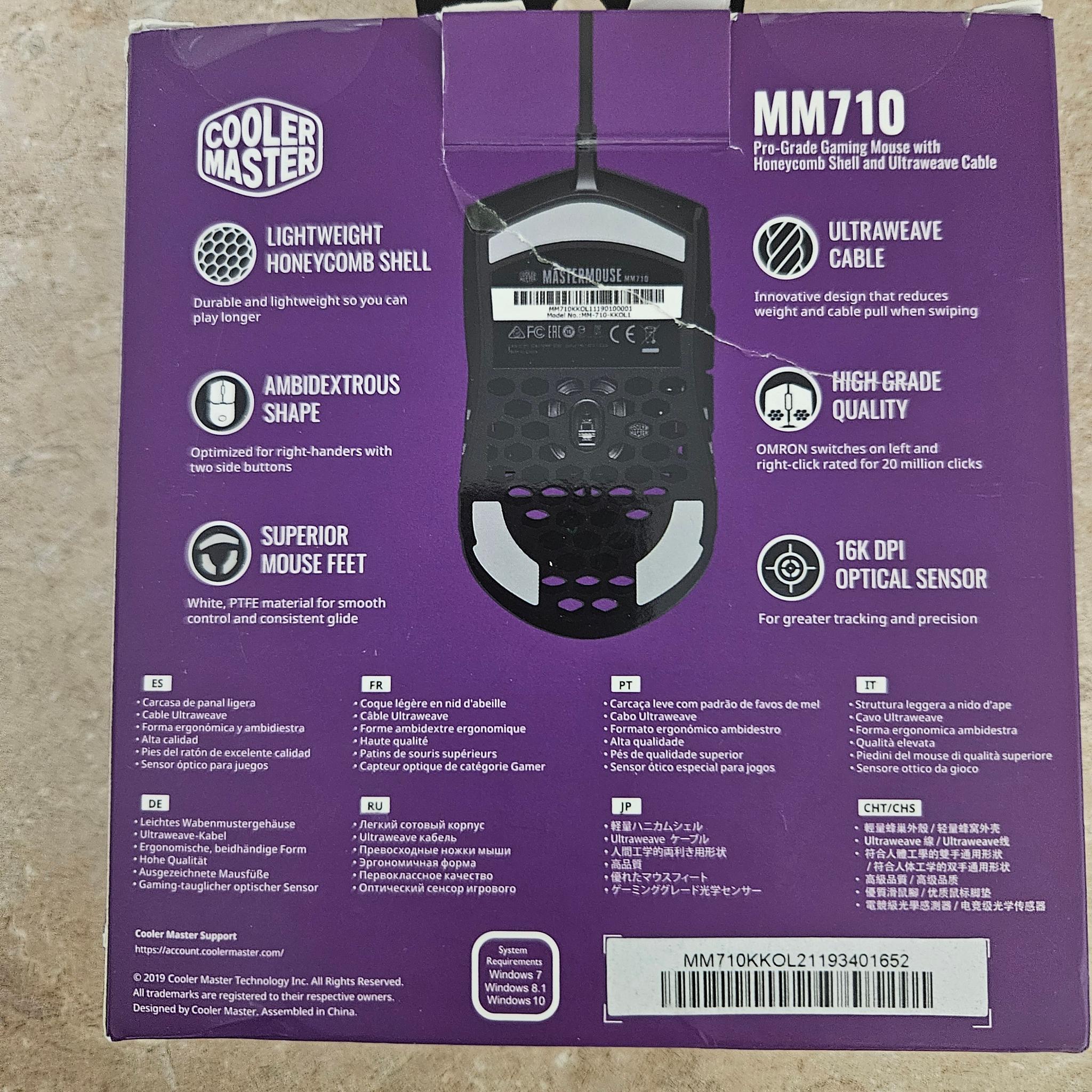 Cooler Master MM710 Lightweight Gaming Mouse