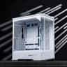 JONSBO D400 White ATX Mid Tower Case Curved Glass Dual Chamber - New (OEM)