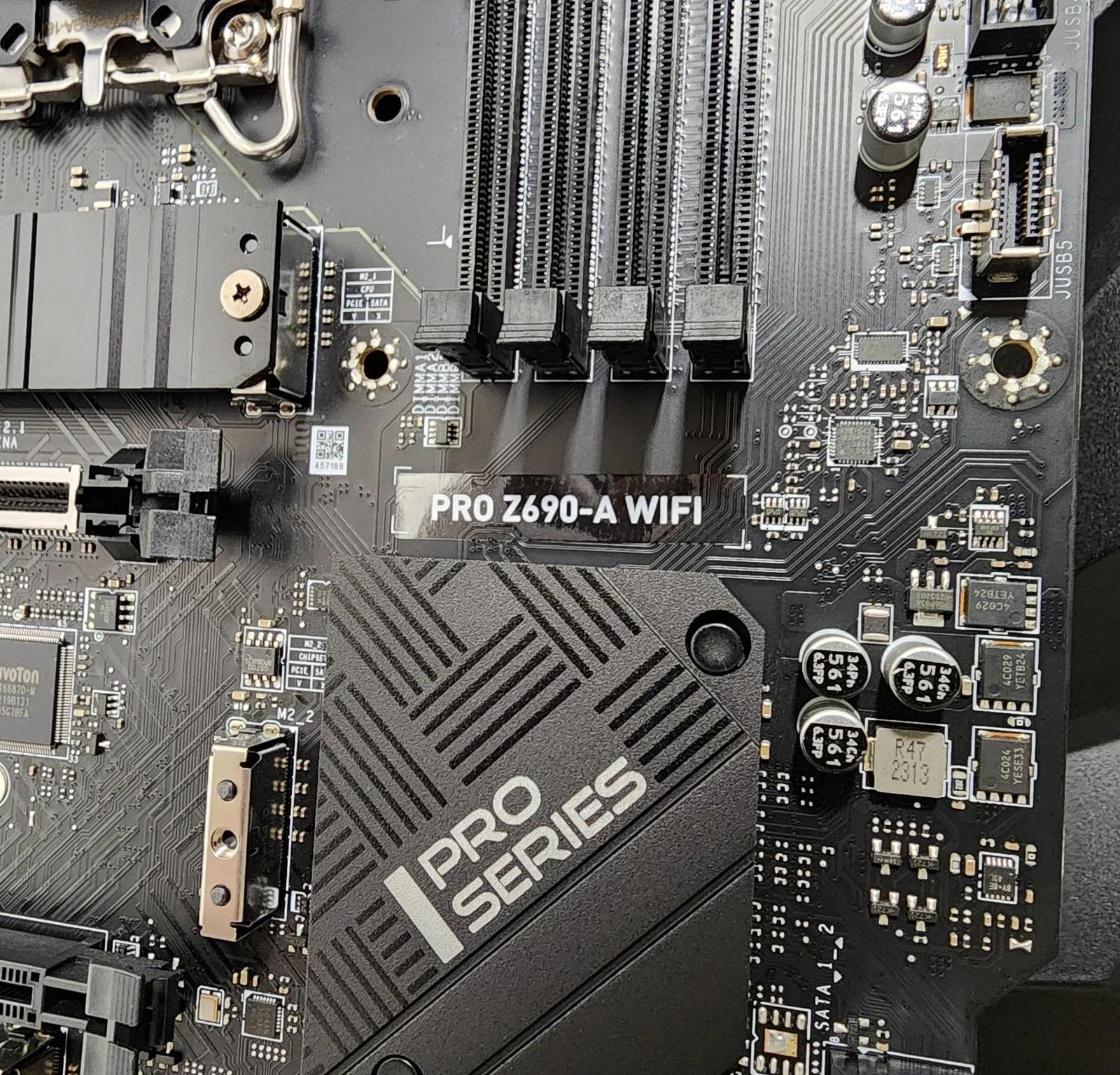 UPDATED BIOS MSI PRO Z690-A WiFi DDR5 LGA 1700 ATX Motherboard
