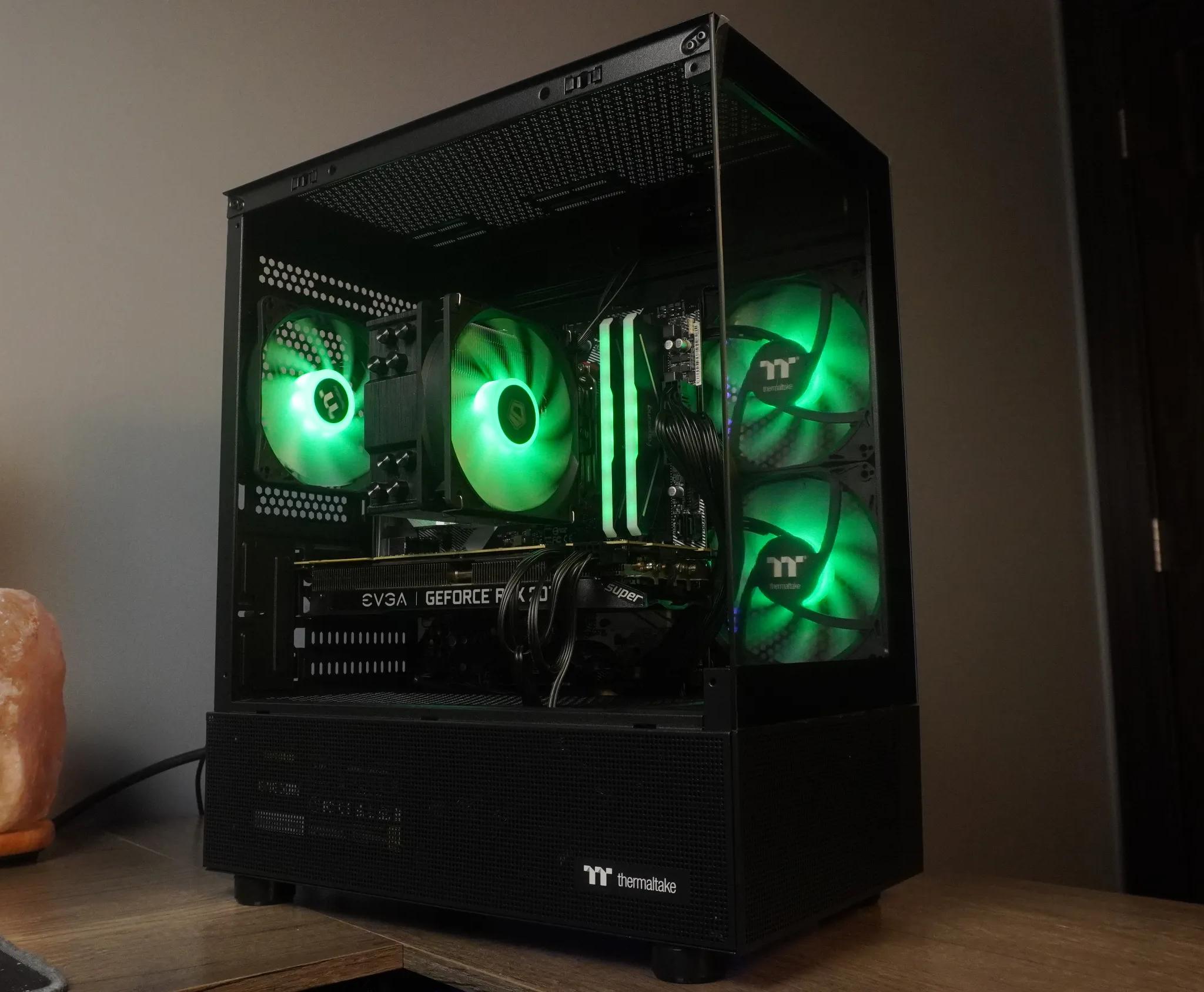 🖤 STEALTH BEAST 🖤 1440p/1080p GAMING MACHINE 💚RTX 2070 Super 🧡 Ryzen 5 5600 | 32GB | WIFI
