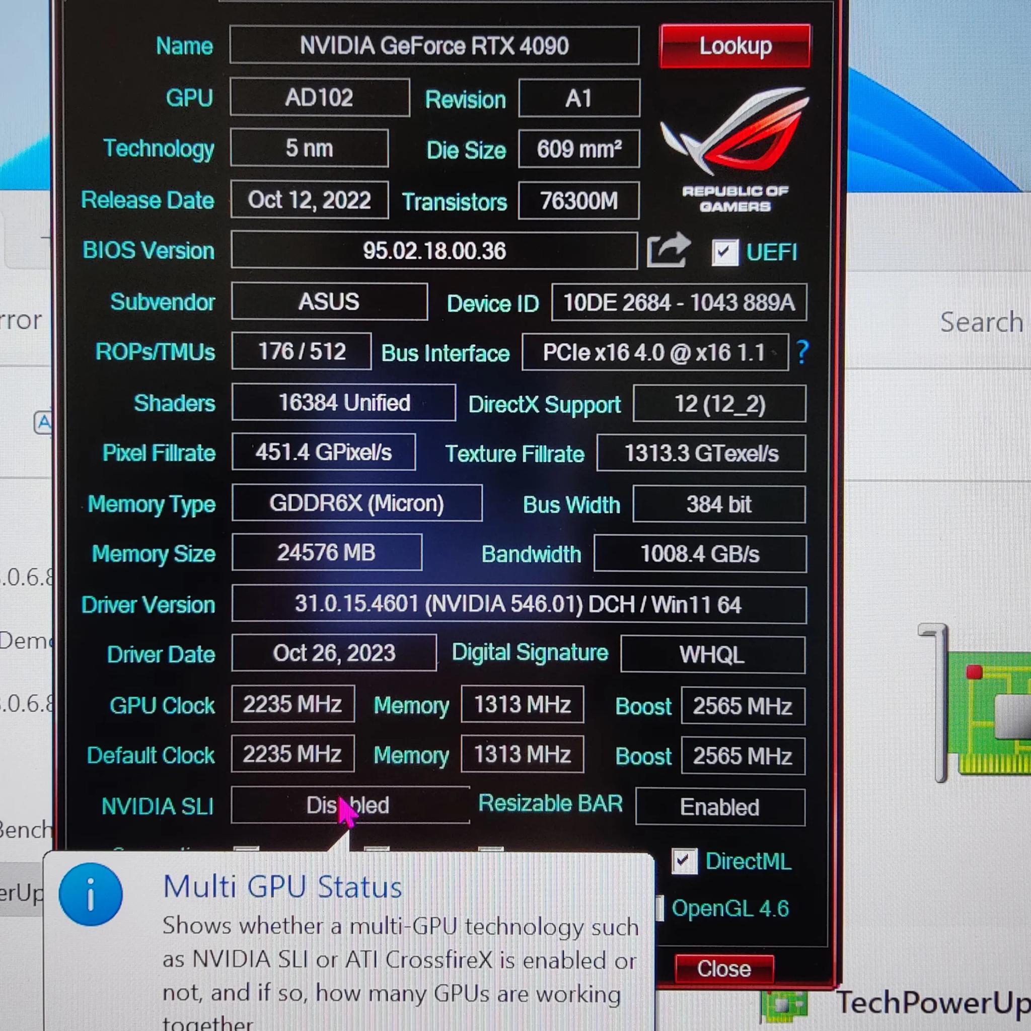 Asus Tuf RTX 4090 OC