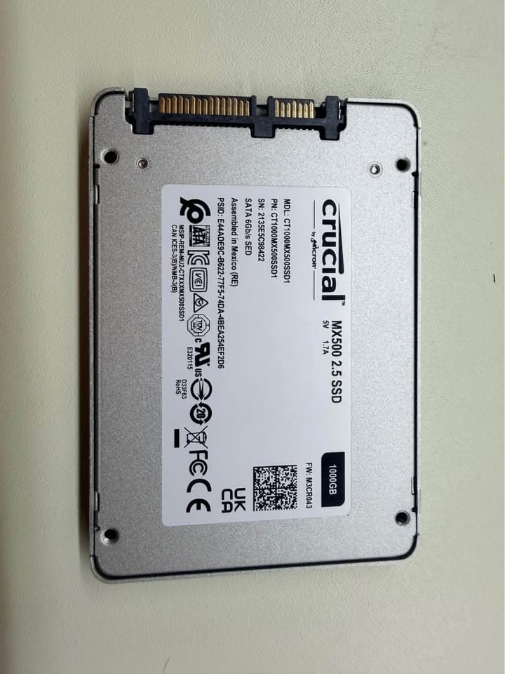 Crucial CT1000MX 1TB 2.5-inch SATA Internal SSD