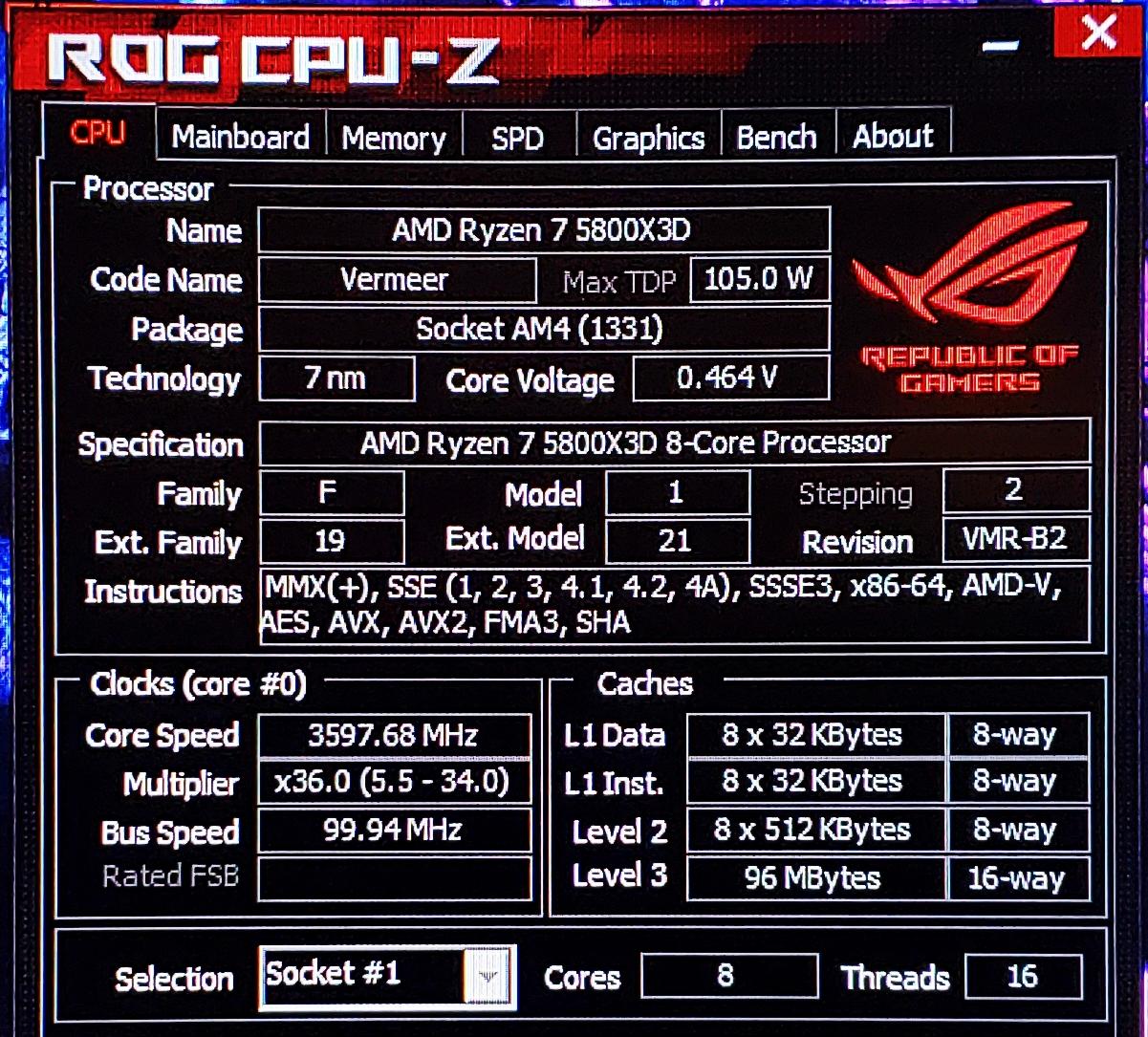 AMD Ryzen 7 5800X3D