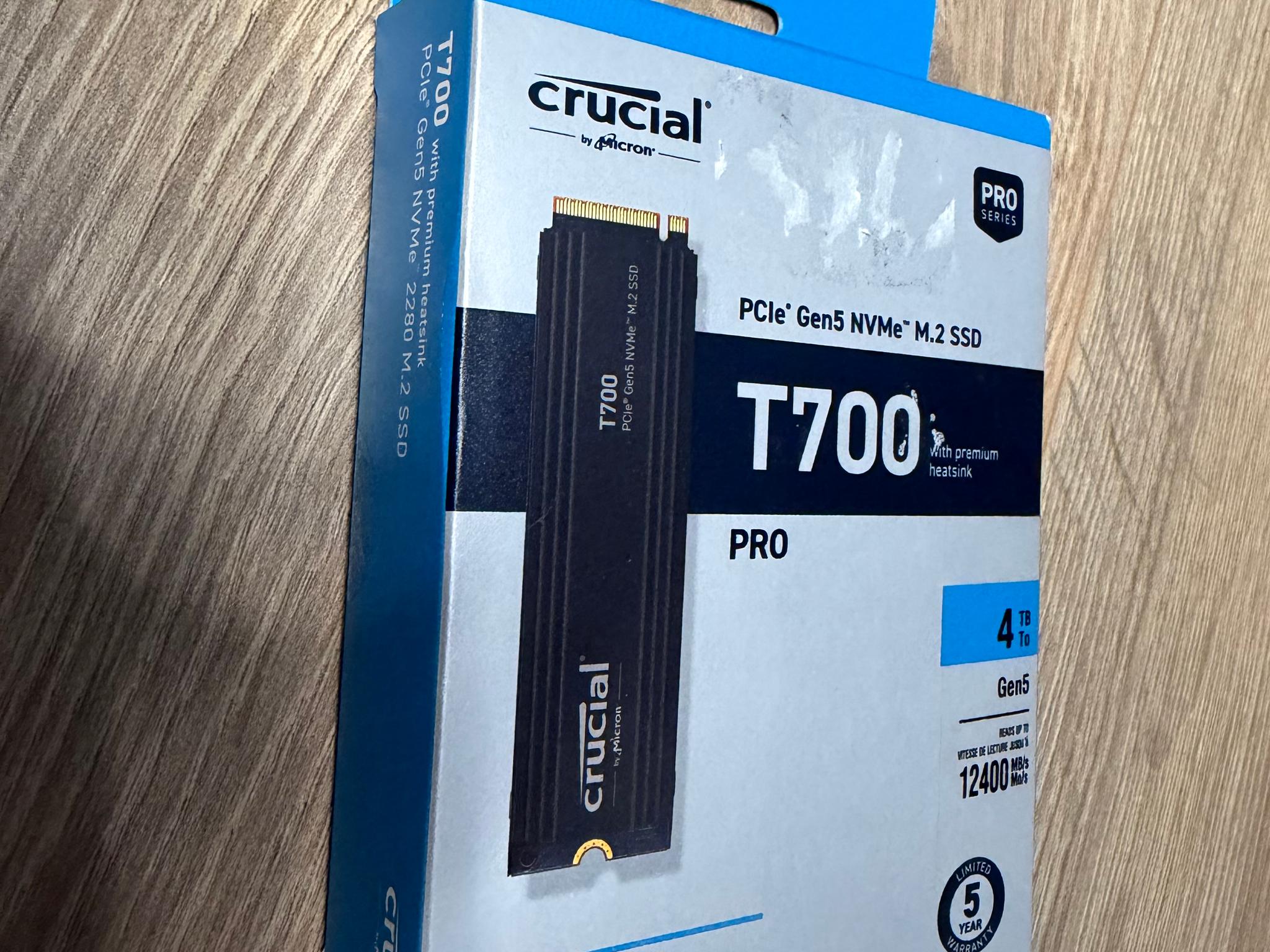 4TB Crucial T700 Pro - Gen5 NVMe
