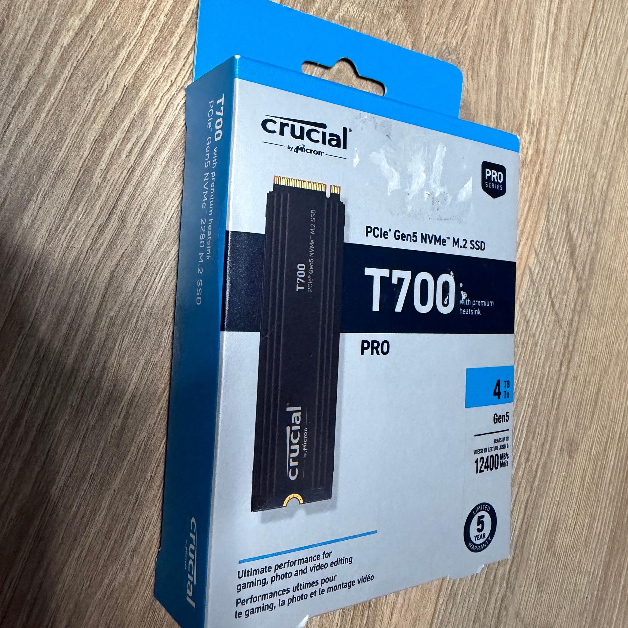 4TB Crucial T700 Pro - Gen5 NVMe