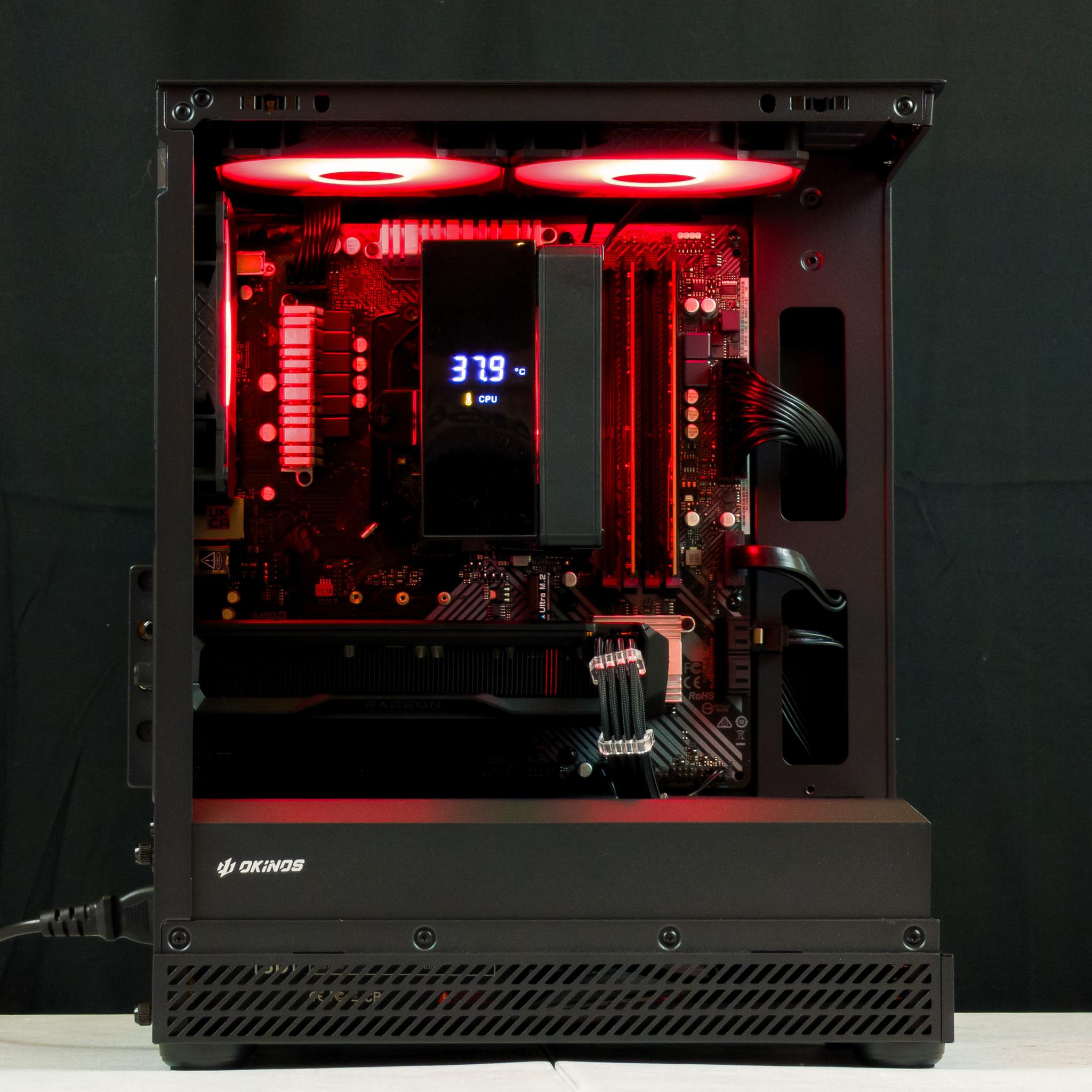 ❤️🖤 RX 7600 / Ryzen 5 5500 / 16GB Gaming PC 🖤❤️