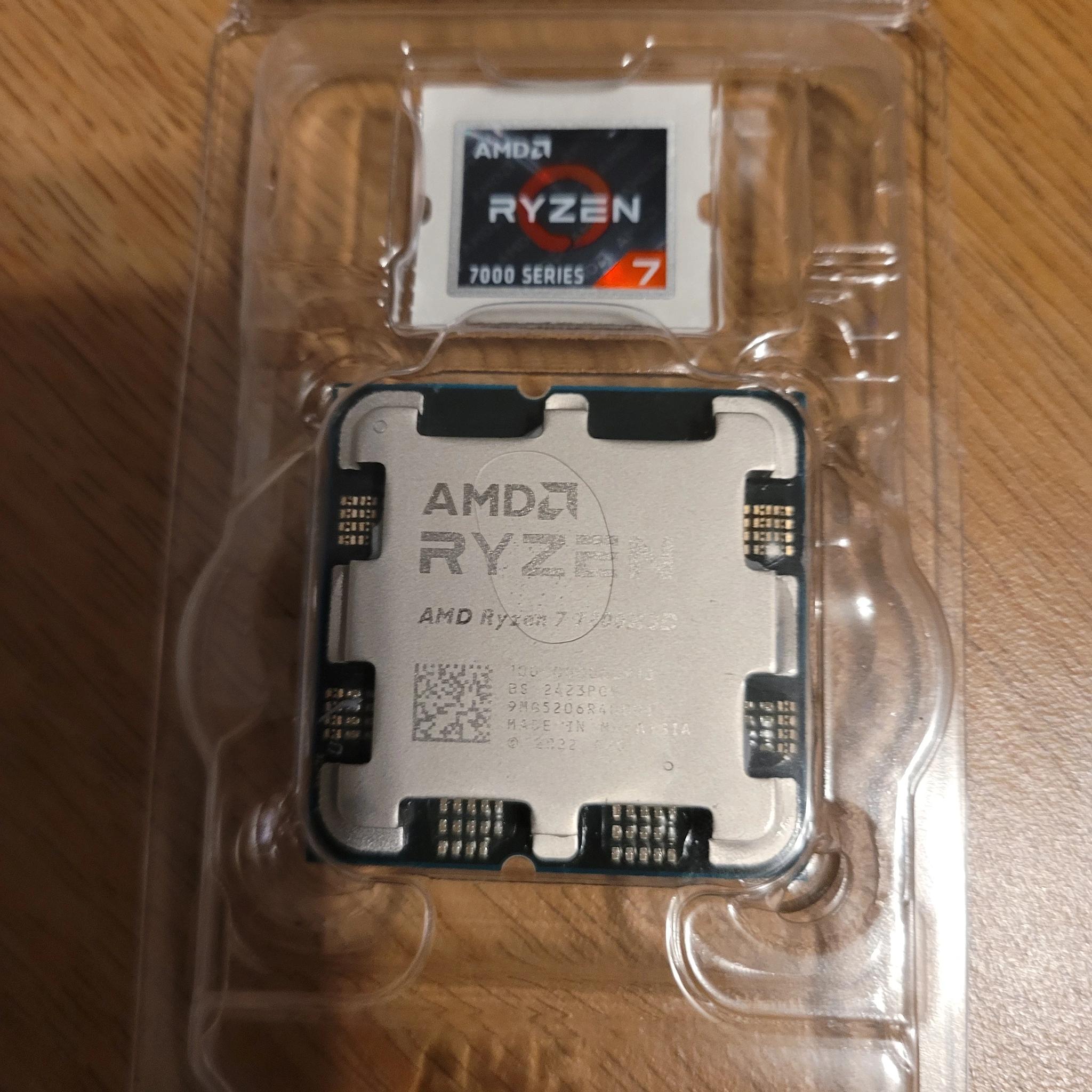 Like new 7800x3D, New Asus B650E Wifi, and New 32GB DDR5 6000 RAM.