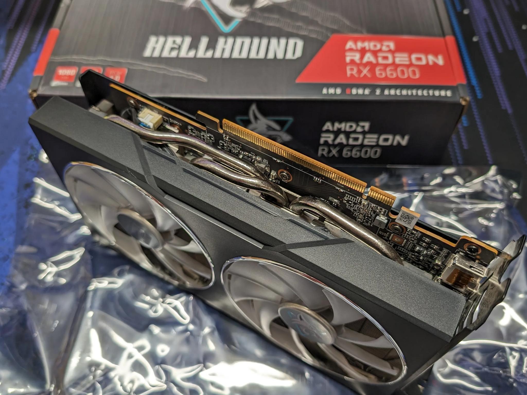 PowerColor Hellhound Radeon RX 6600 8GB GDDR6 Graphics Card - Used, Good Condition