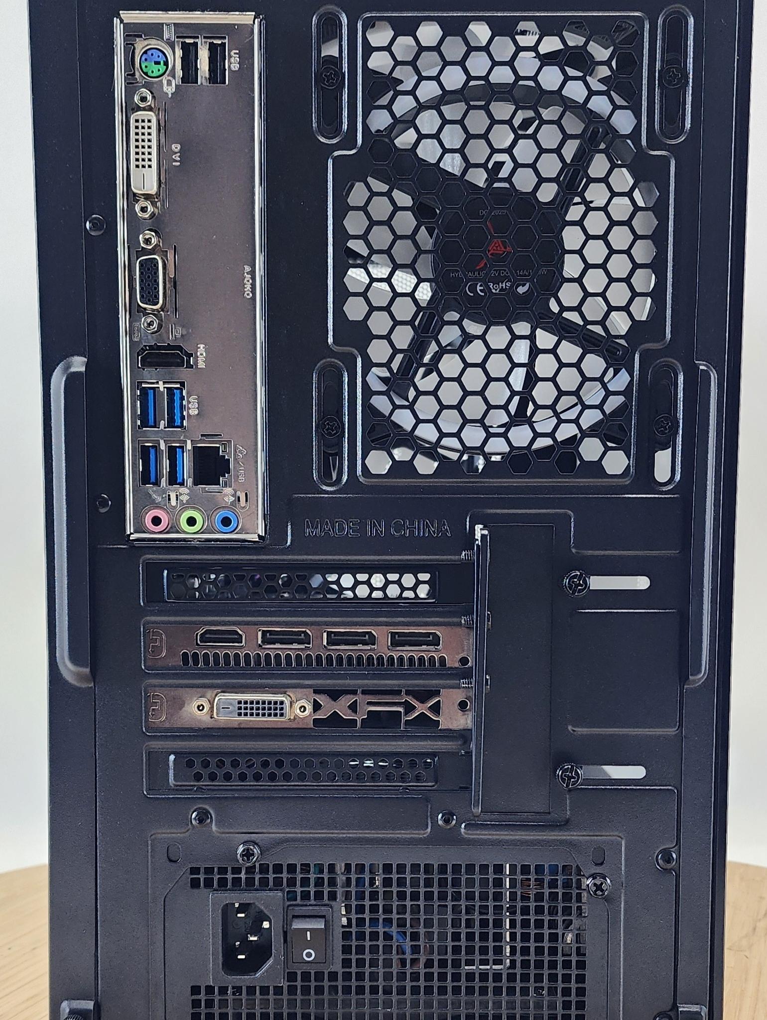 Gaming PC Ryzen 3 2300X 16GB RAM 256GB SSD + 1TB HDD RX 470 8GB Win11 Computer