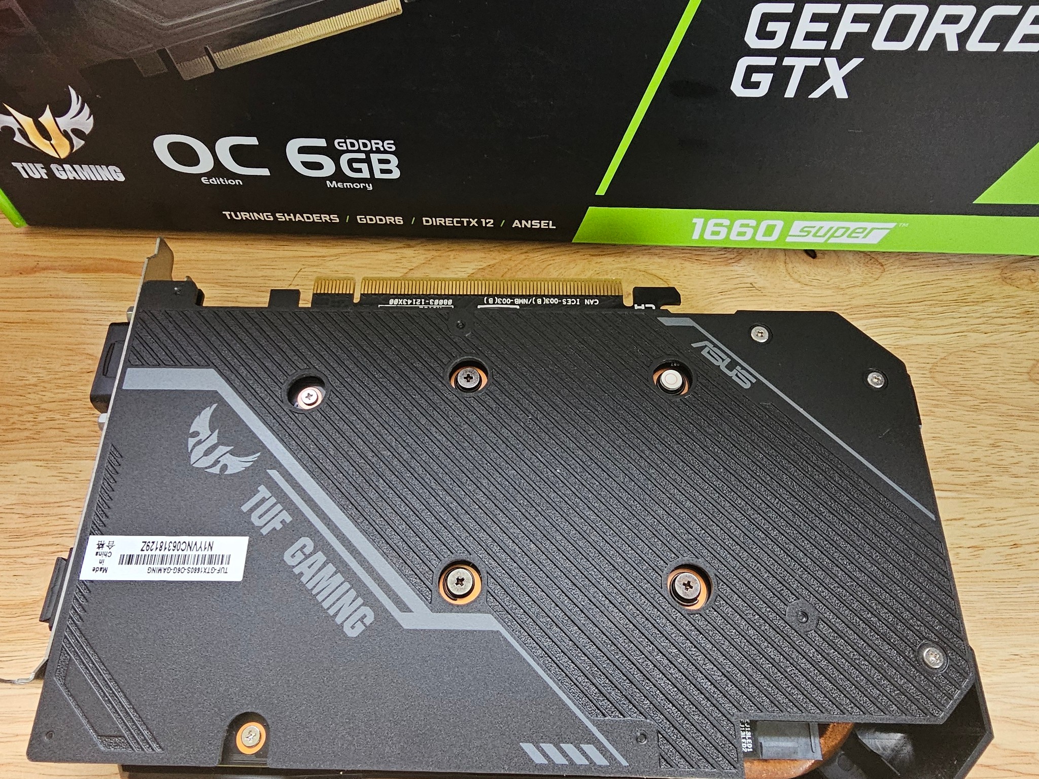 ASUS TUF GAMING OC GeForce GTX 1660 SUPER