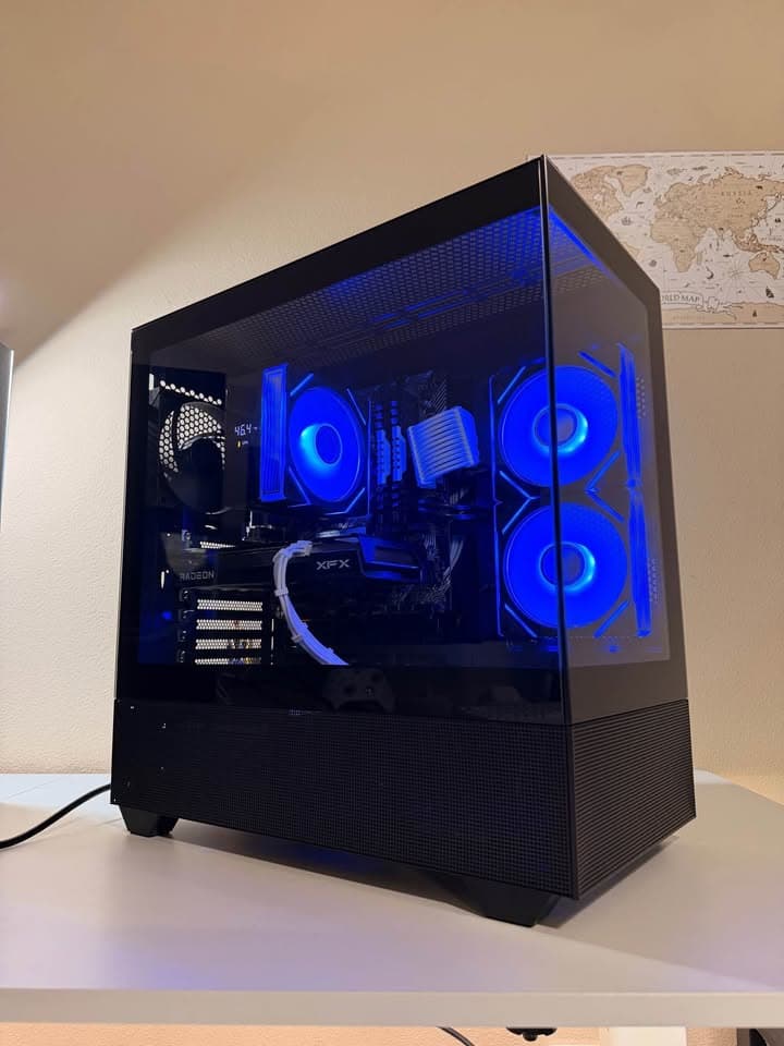Black Gaming PC | RX 6600 | 1TB storage | 16gb ddr4 | AMD Ryzen 5 3600