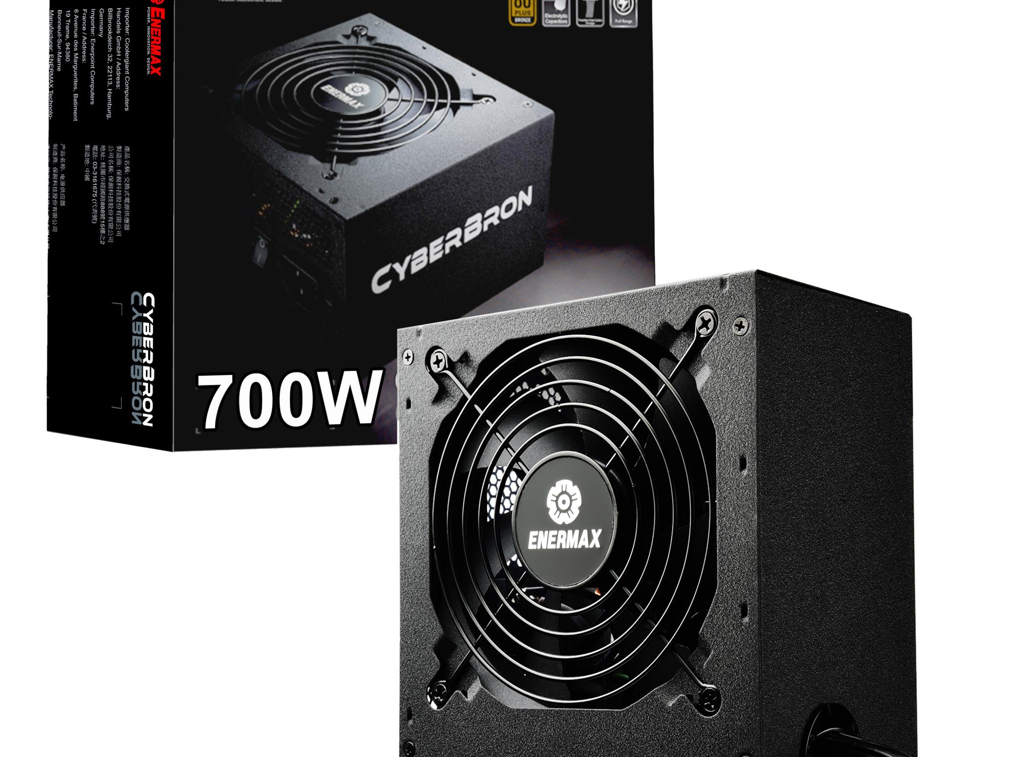 ENERMAX CyberBron 700W 80 Plus Bronze Certified, Non Modular, ATX12V Active PFC Power Supply