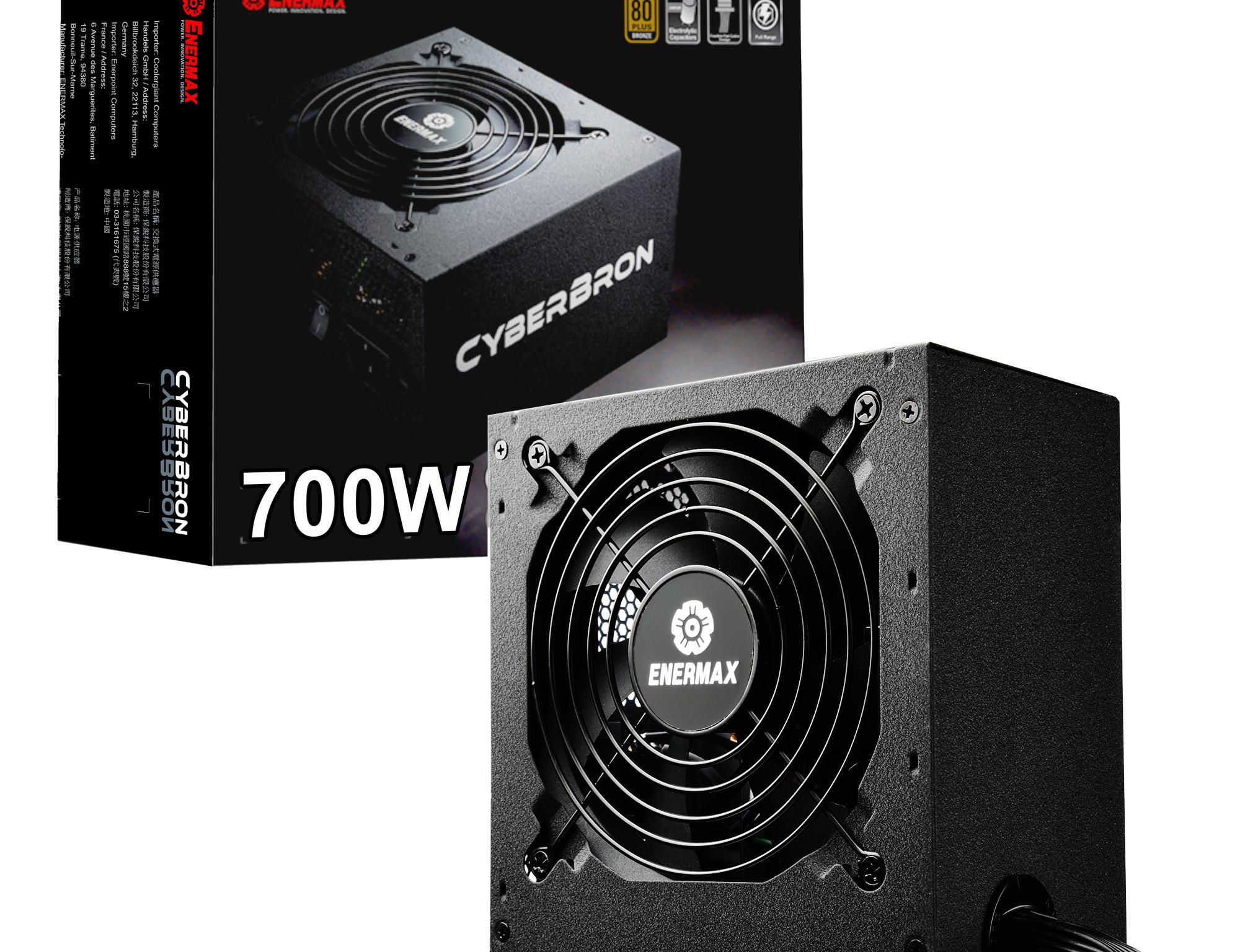 ENERMAX CyberBron 700W 80 Plus Bronze Certified, Non Modular, ATX12V Active PFC Power Supply