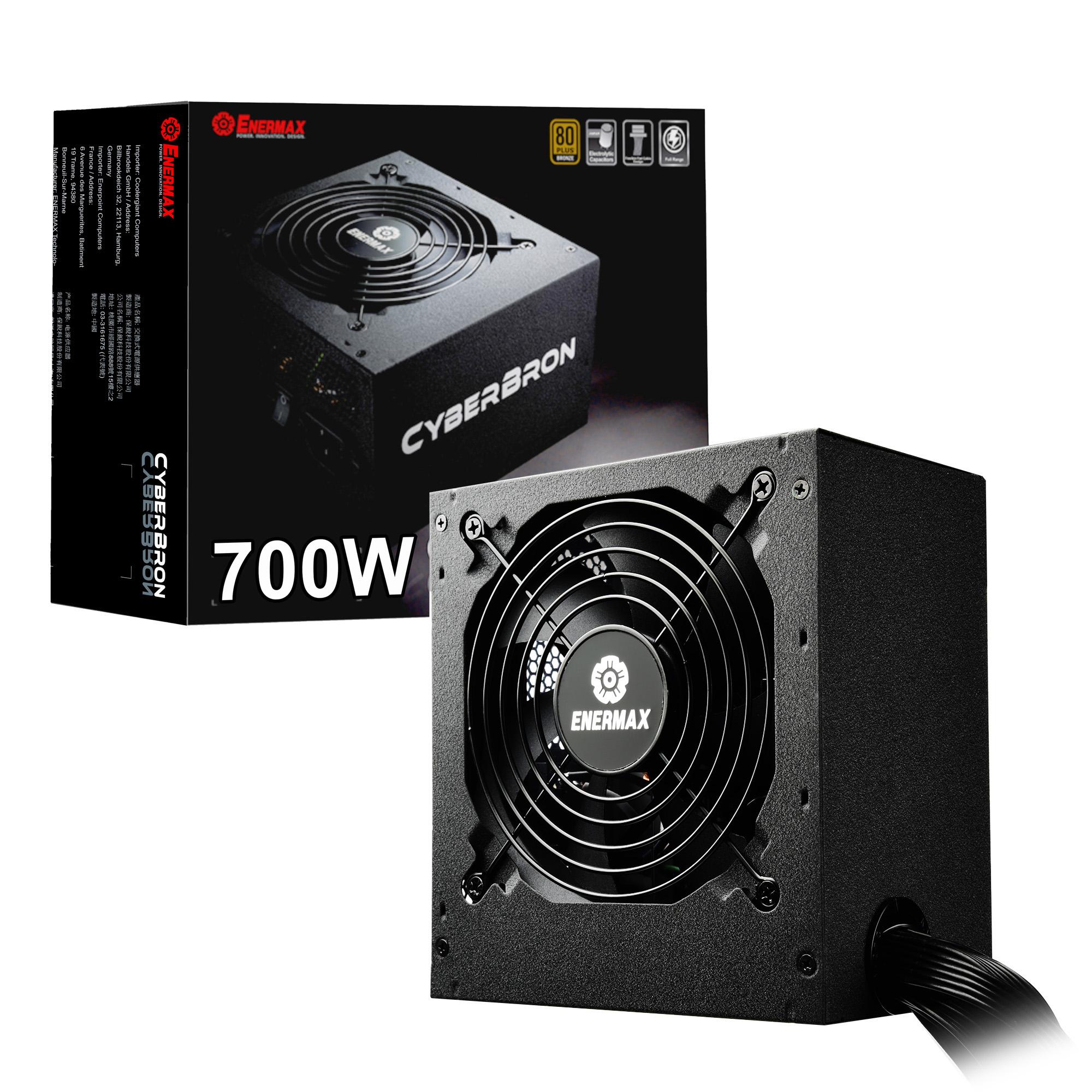 ENERMAX CyberBron 700W 80 Plus Bronze Certified, Non Modular, ATX12V Active PFC Power Supply